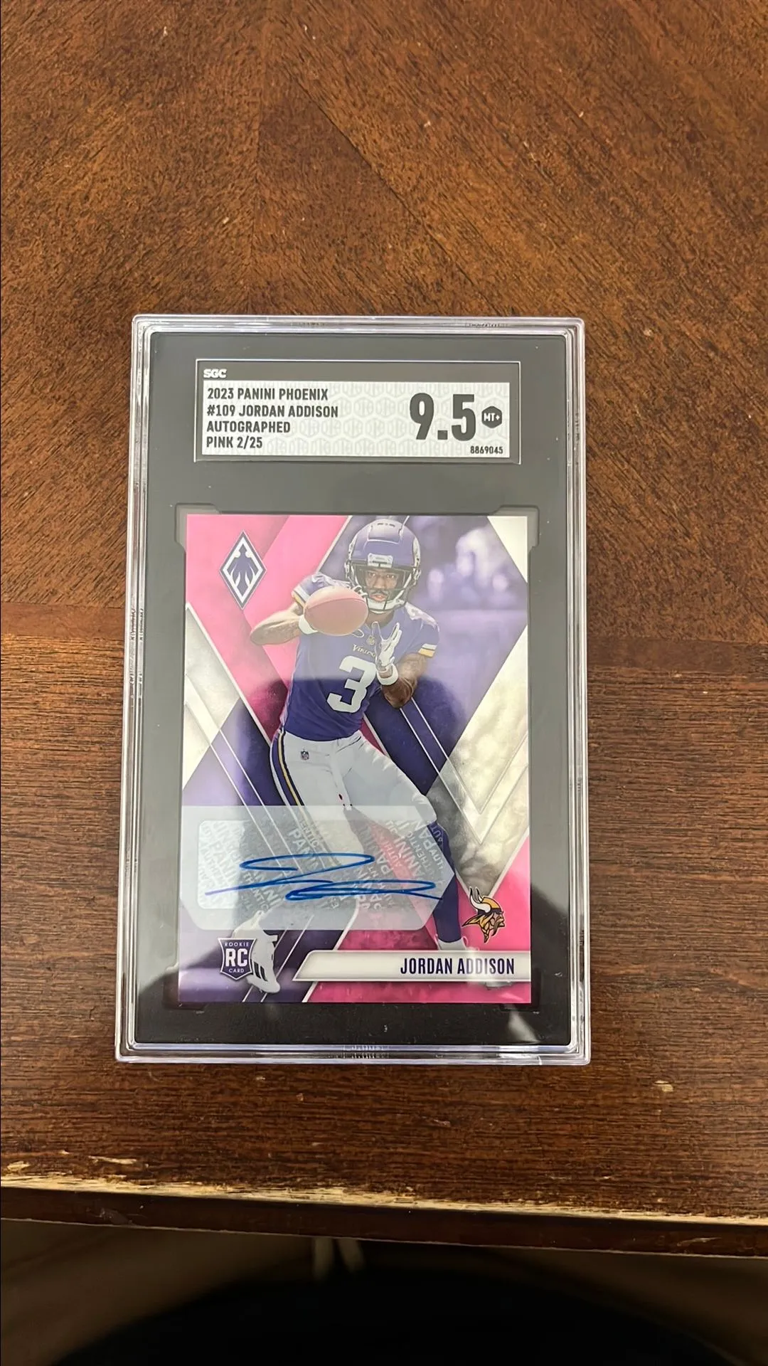Product image for 2023 Phoenix Jordan Addison Pink Auto 2/25