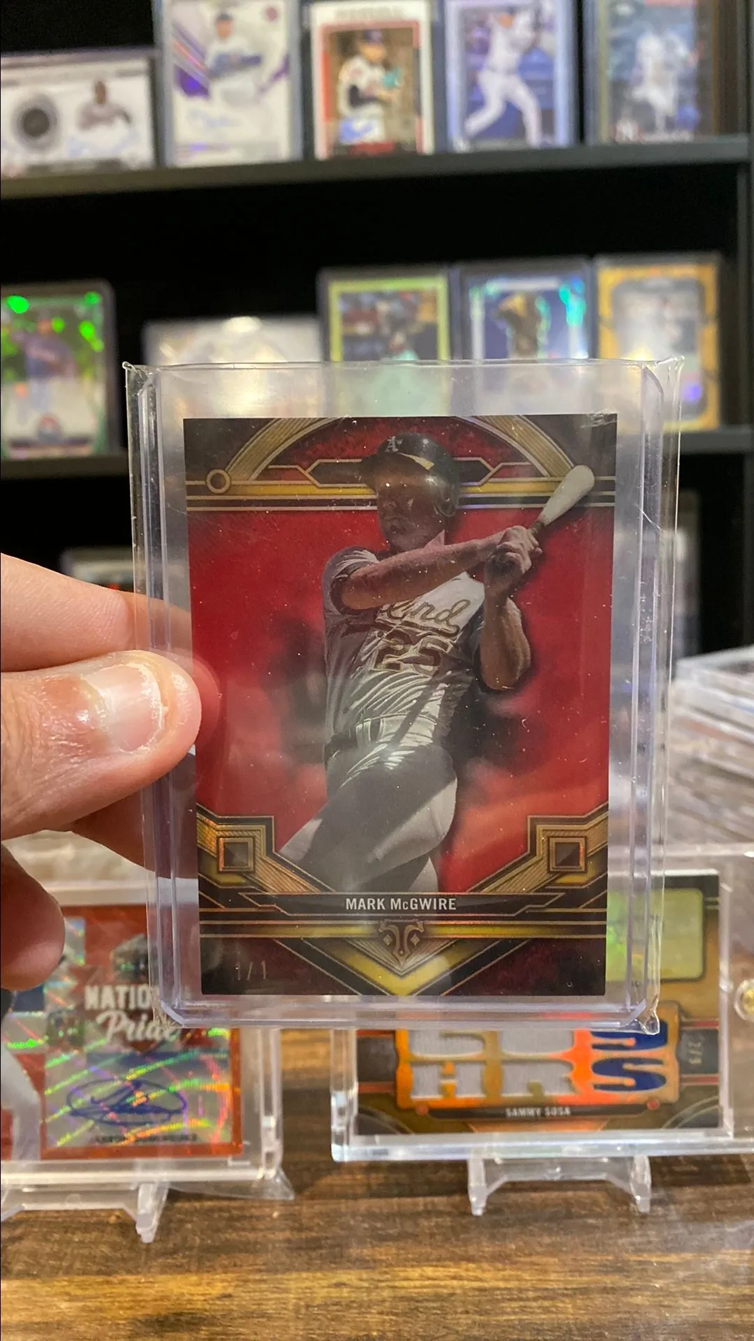 Product image for 2024 triple threads McGwire 1/1 red