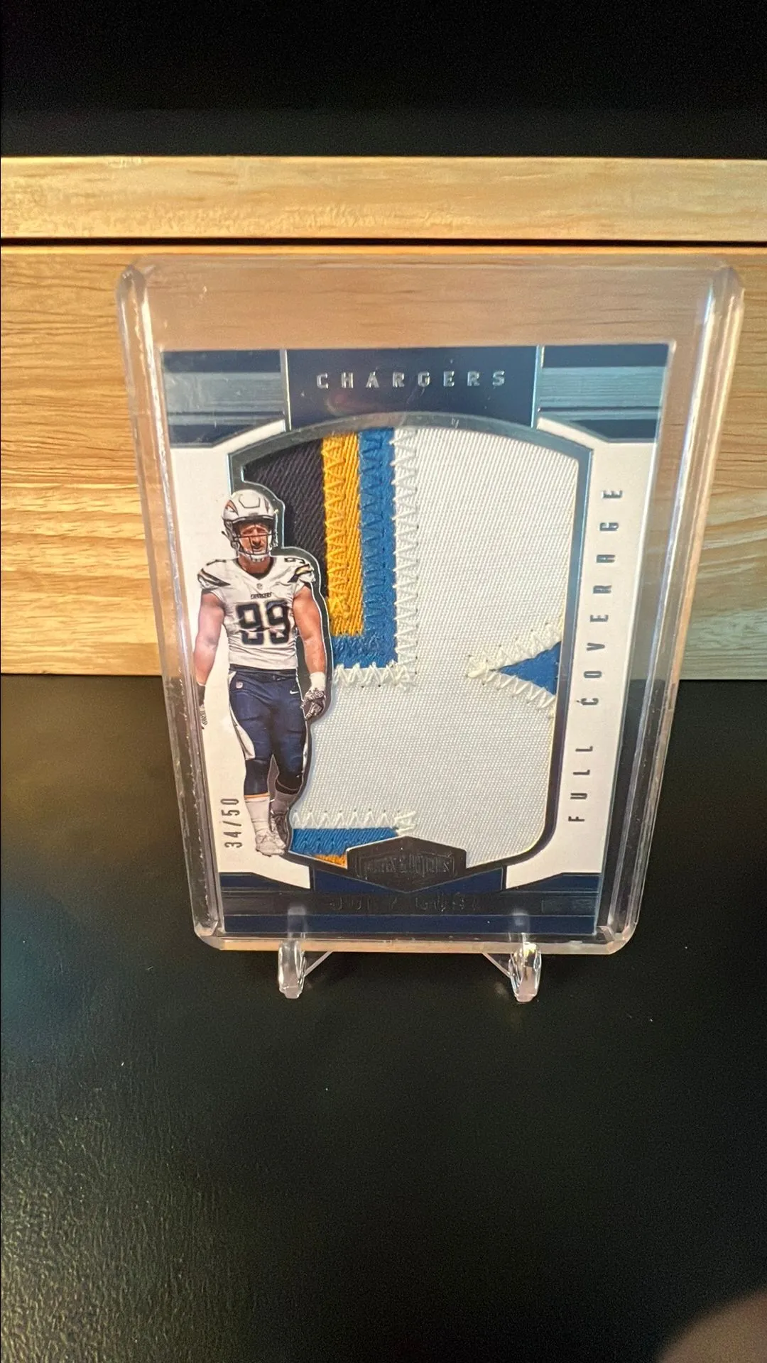 Product image for 2016 Joey Bosa Plates and Patches 4 Color Player Worn patch 34/50