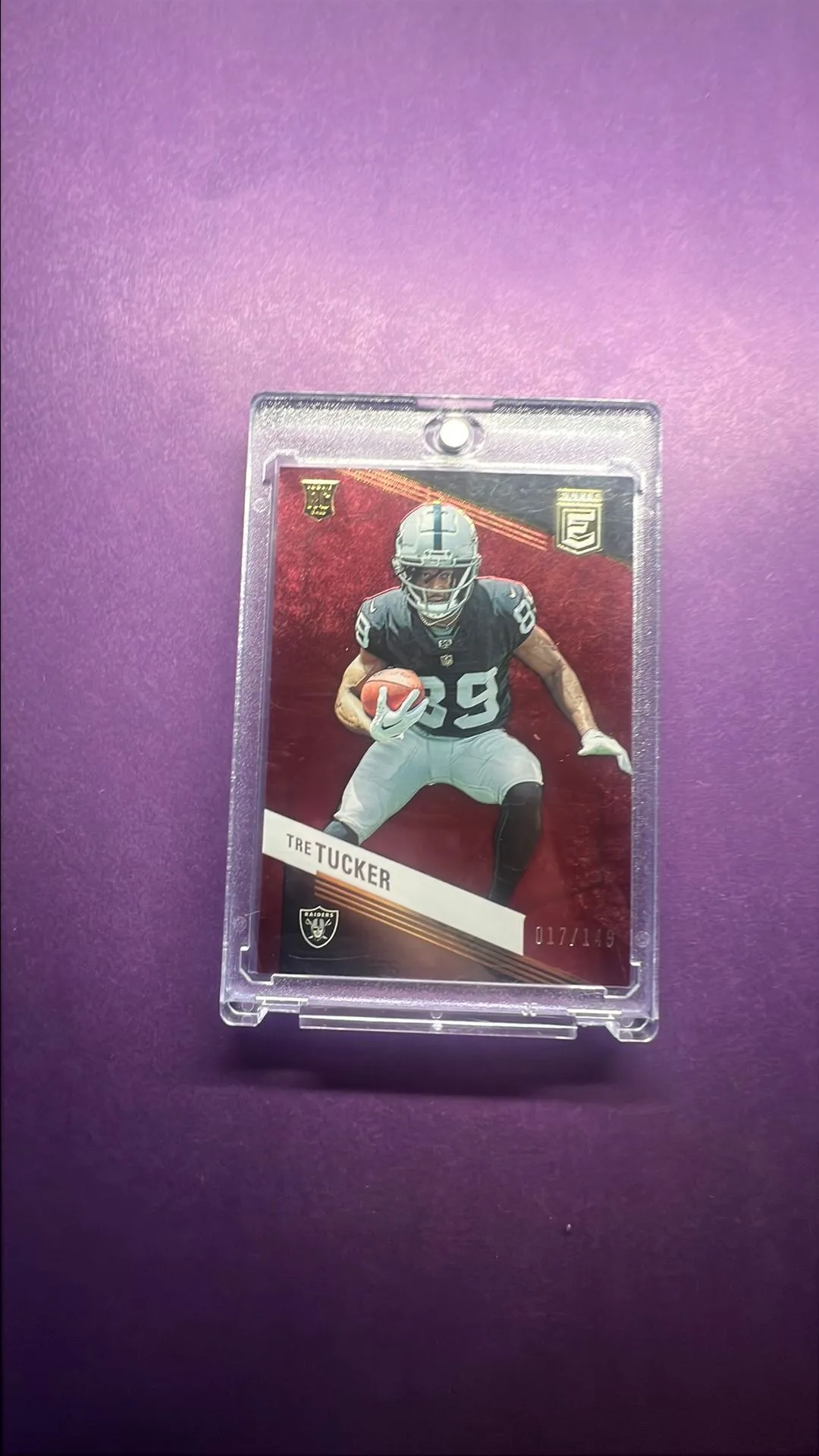 Product image for Elite Maroon Tre Tucker RC /149 | Raiders