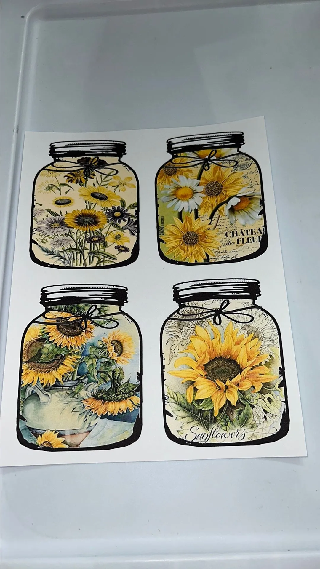 Product image for Flower Mason Jar Printable #16