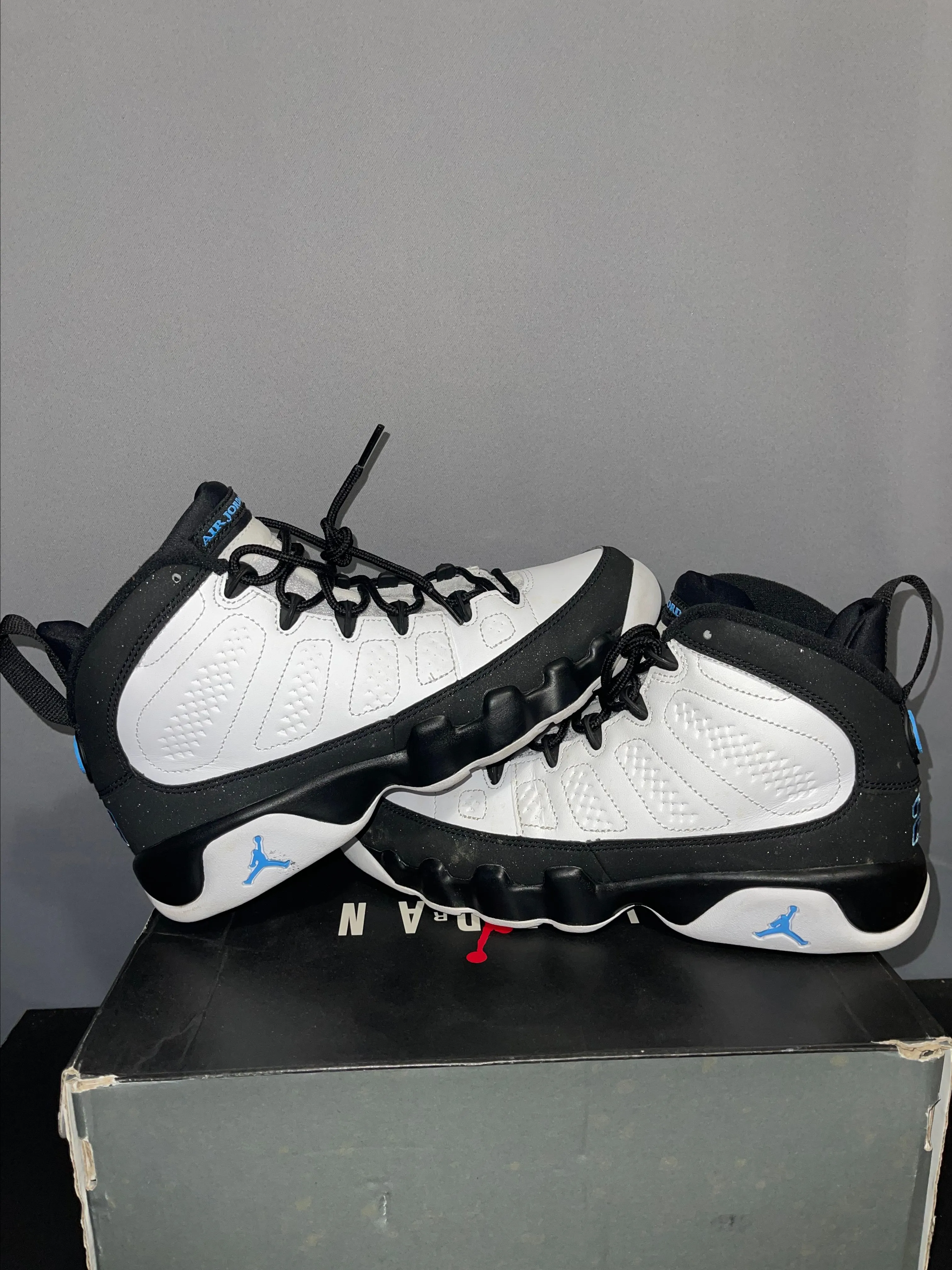 Product image for 6Y Jordan 9 Retro "University Blue" (GS)