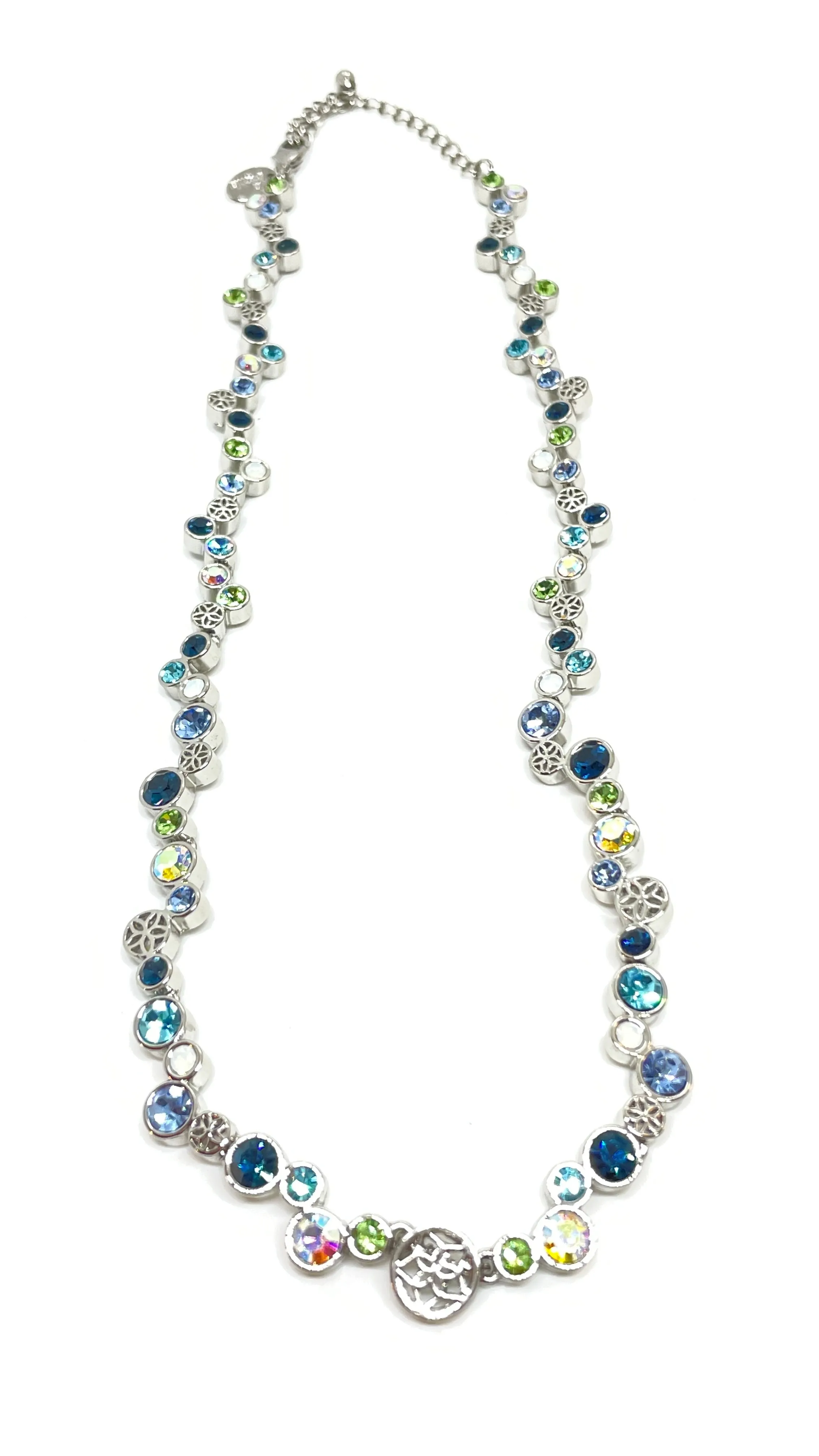Product image for Lia sophia blue stone silver tone 18" necklace