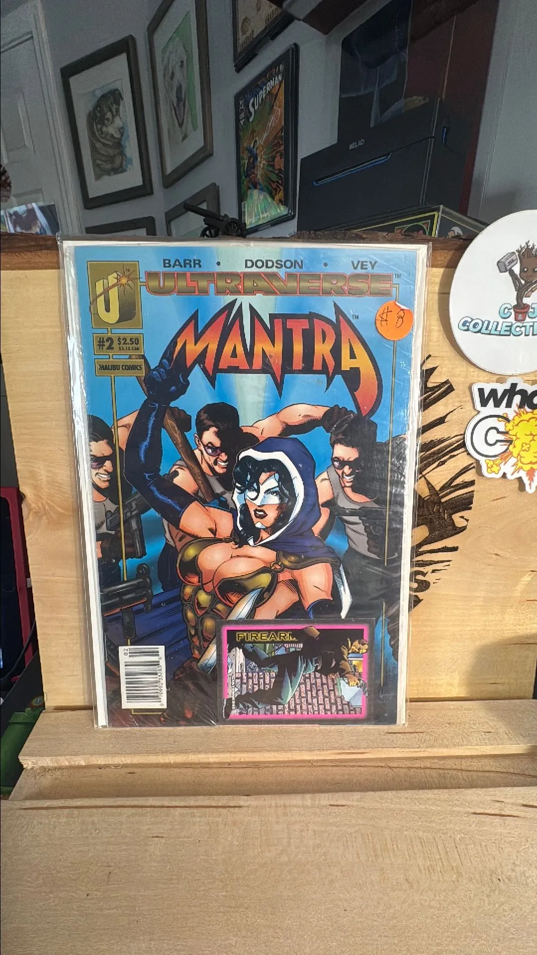 Product image for Mantra, Vol. 1 #2 (Sealed with Firearm Trading Card), FMV $8💰🤑