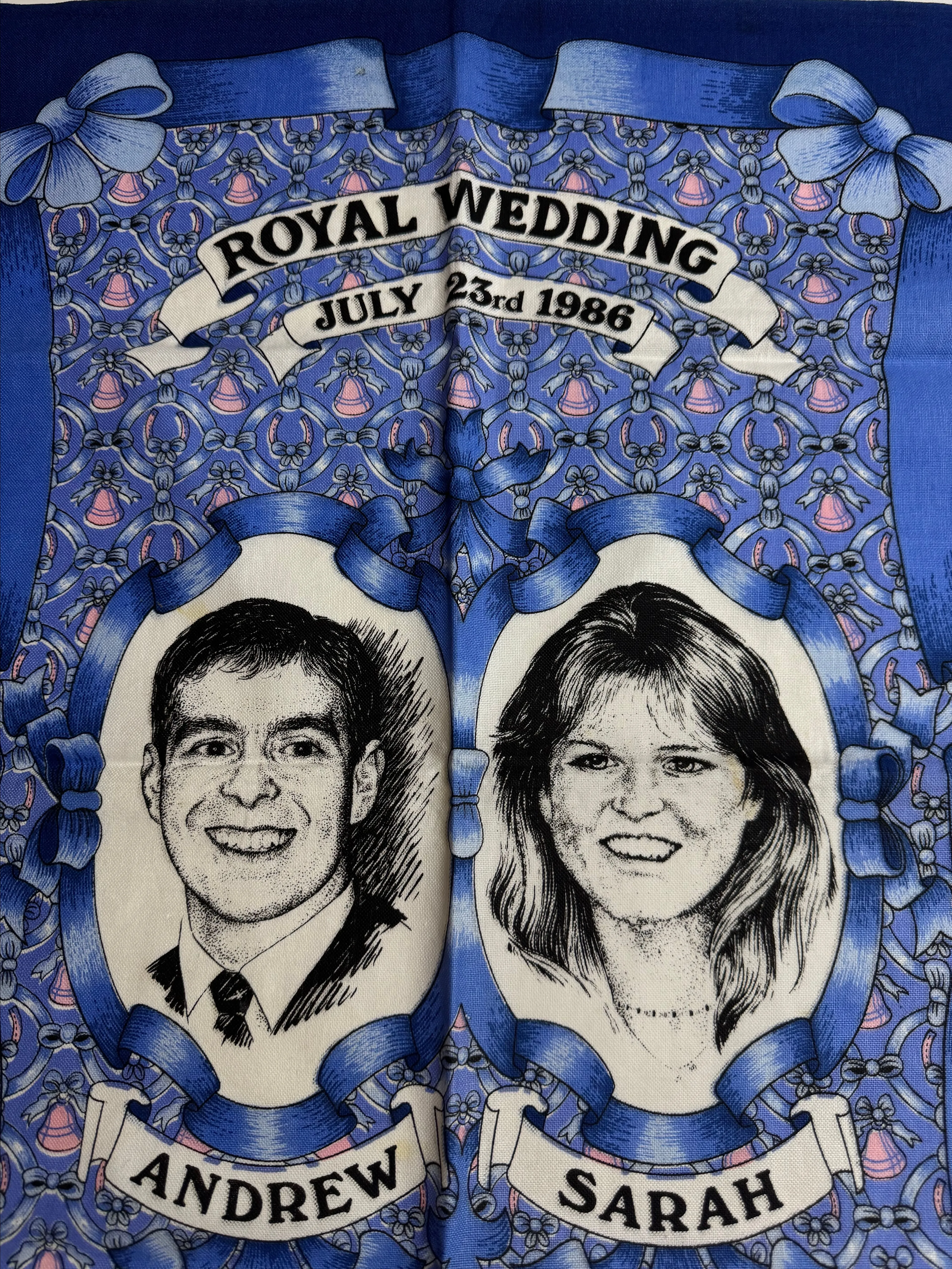 Product image for Prince Andrew and Sarah's wedding tea towel