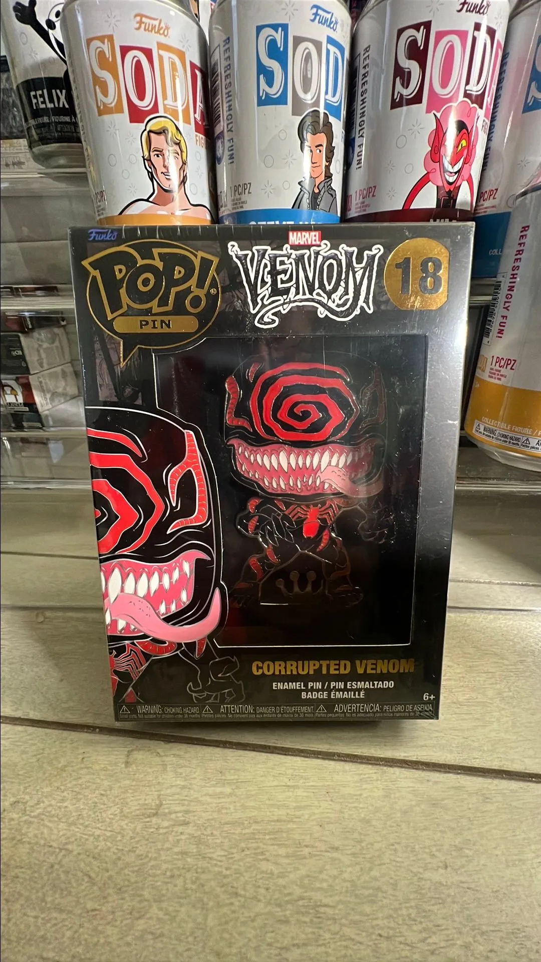 Product image for Funko Pop Pins - Corrupted Venom