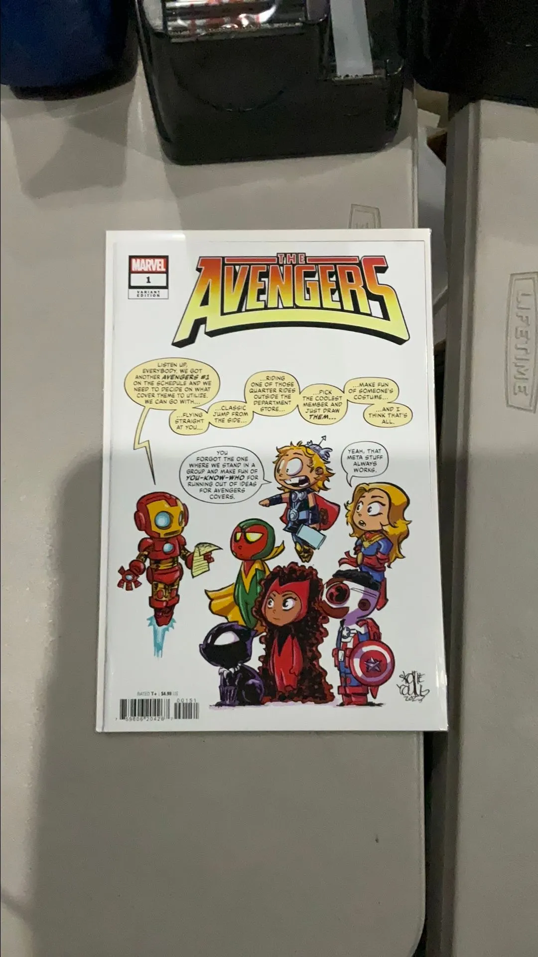 Product image for Avengers #1 Skottie Young Variant Ironman Thor Scarlet Witch Black Panther Captain America Marvel