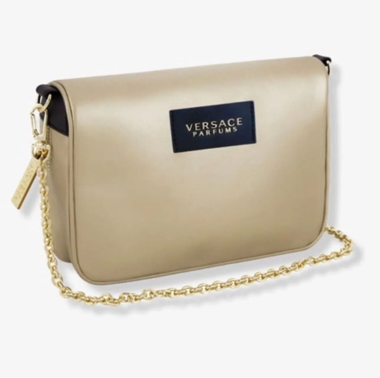 Product image for New Versace Gold Pouch with Gold Chain Crossbody