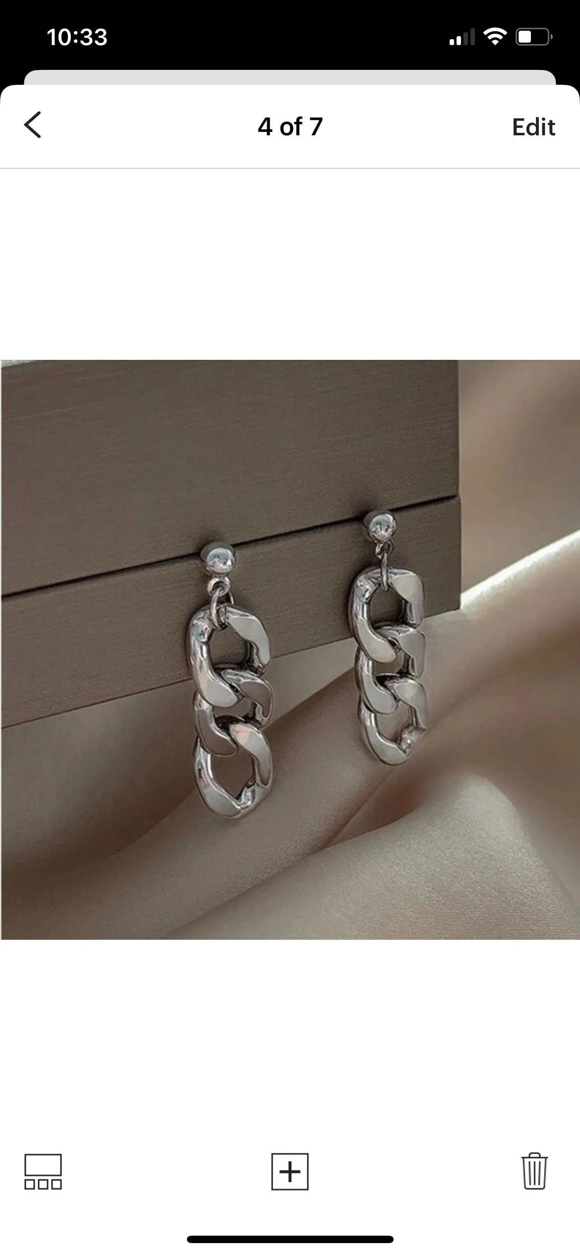 Product image for Silver Color Dangle Earrings