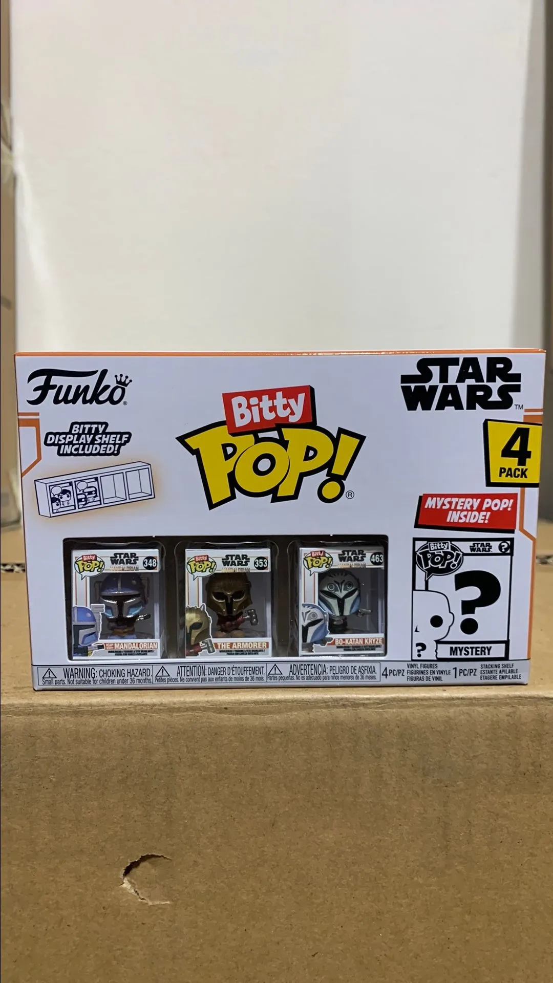 Product image for Bitty Pop! Heavy Infantry Mandalorian 4 pack