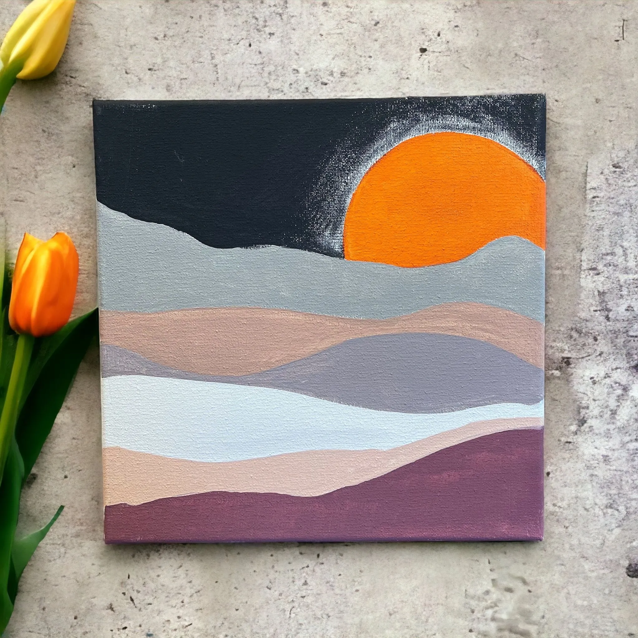 Product image for Desert Sun Canvas Painting