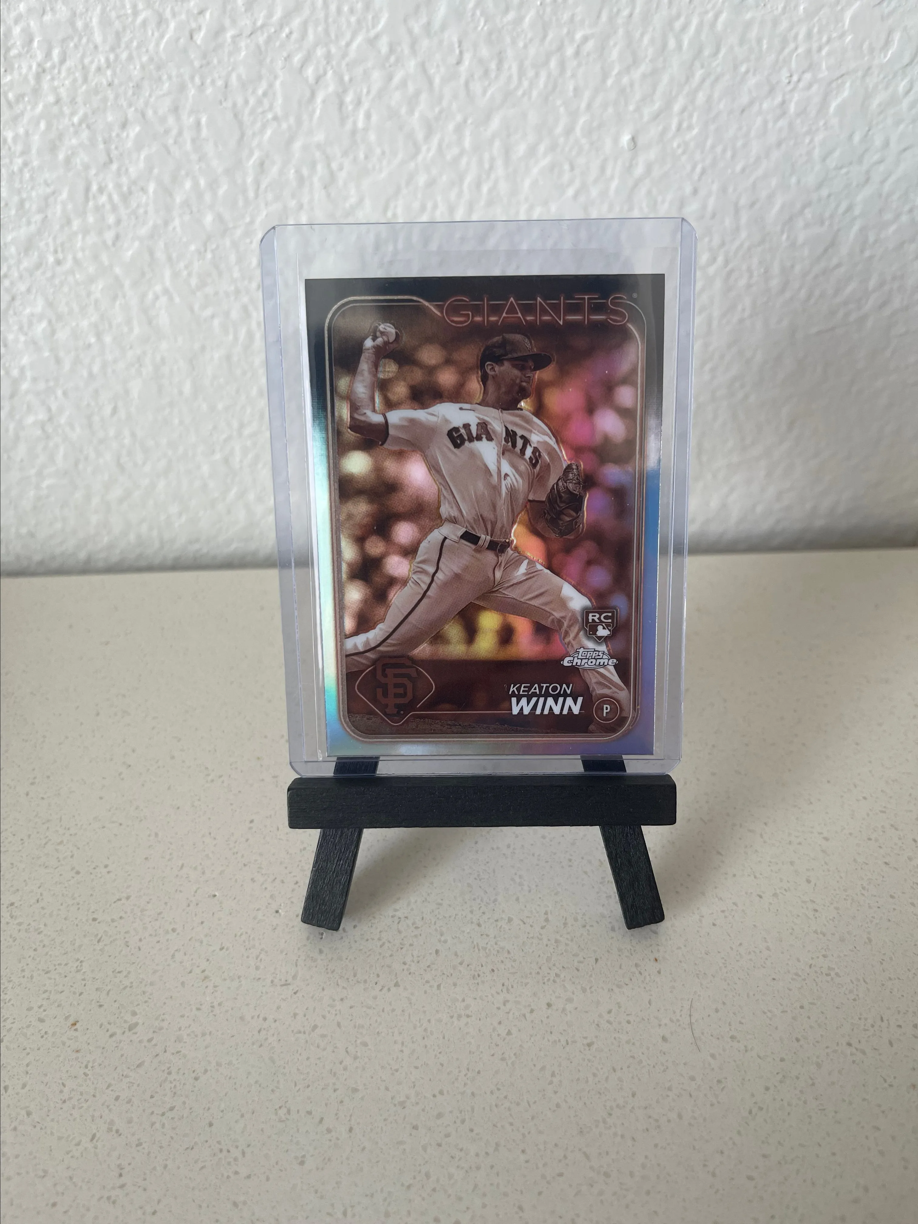 Product image for KEATON WINN RC 2024 Topps Chrome Sepia Refractor San Francisco Giants