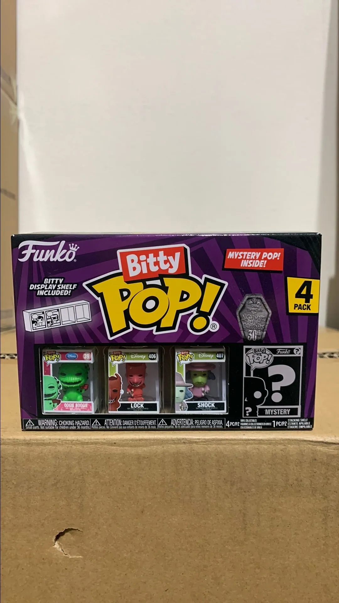 Product image for Bitty Pop! TNBC Oogie Boogie 4 Pack
