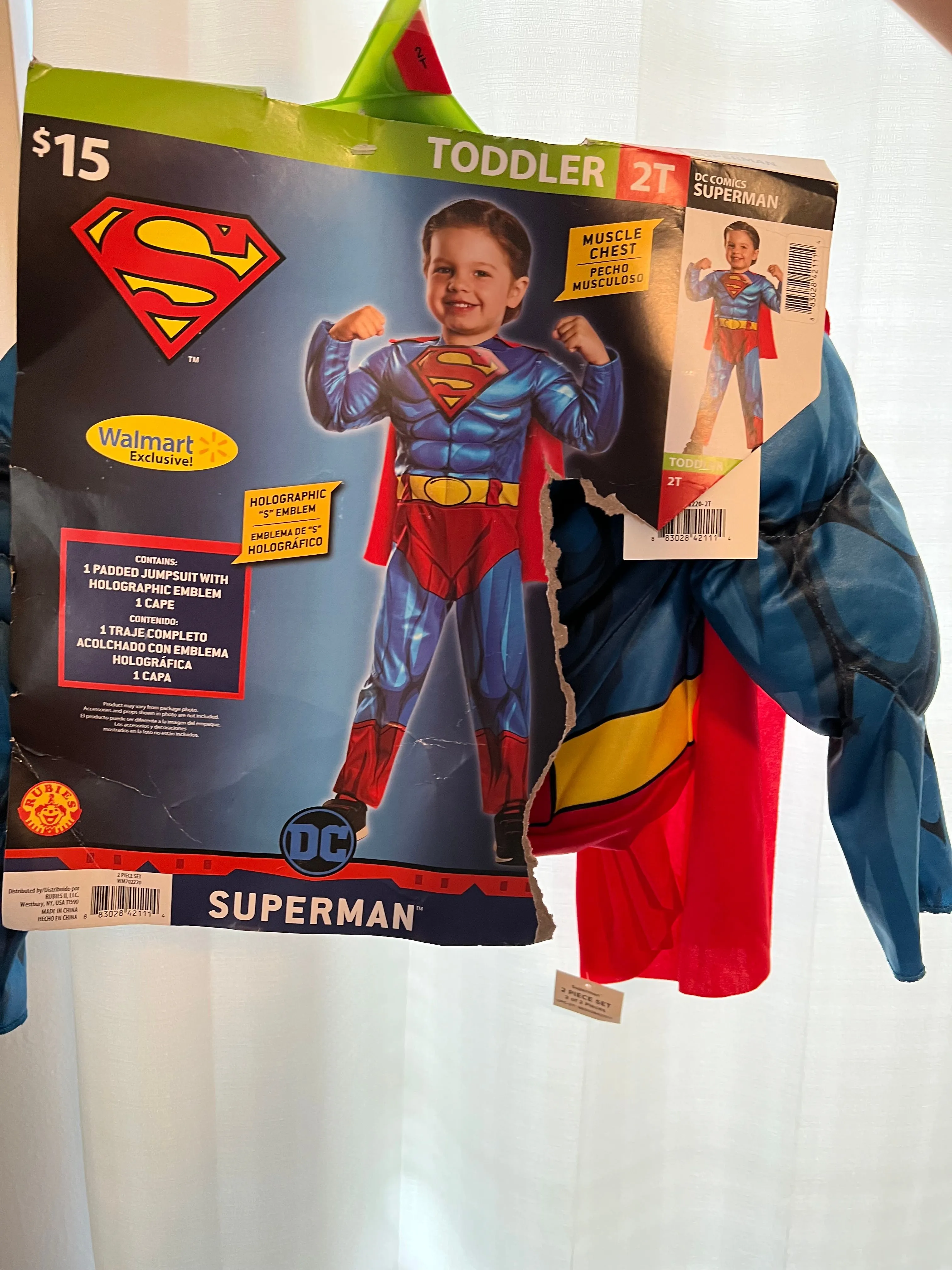 Product image for Superman 2T kids costume 🦸‍♂️
