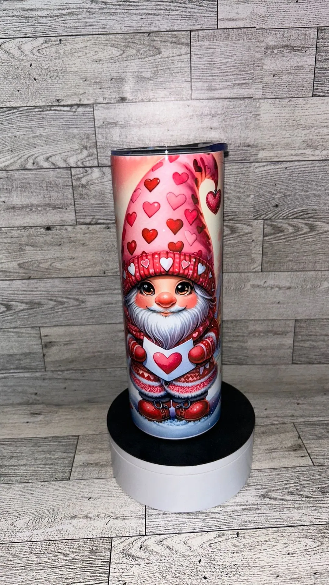 Product image for Gnome in Love 20oz Stainless Steel Tumbler