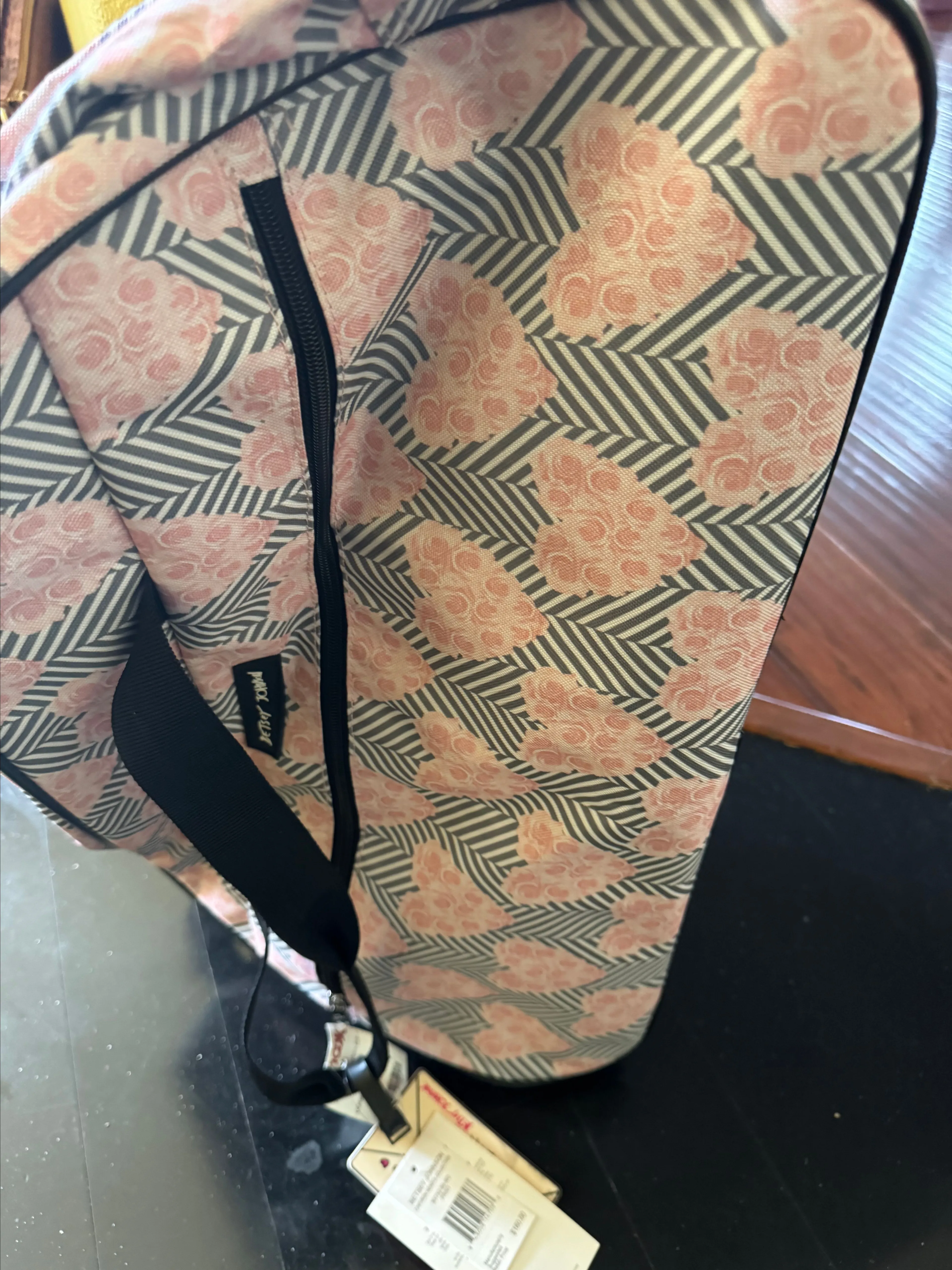 Product image for Betsy johnson cameo hearts roller bag