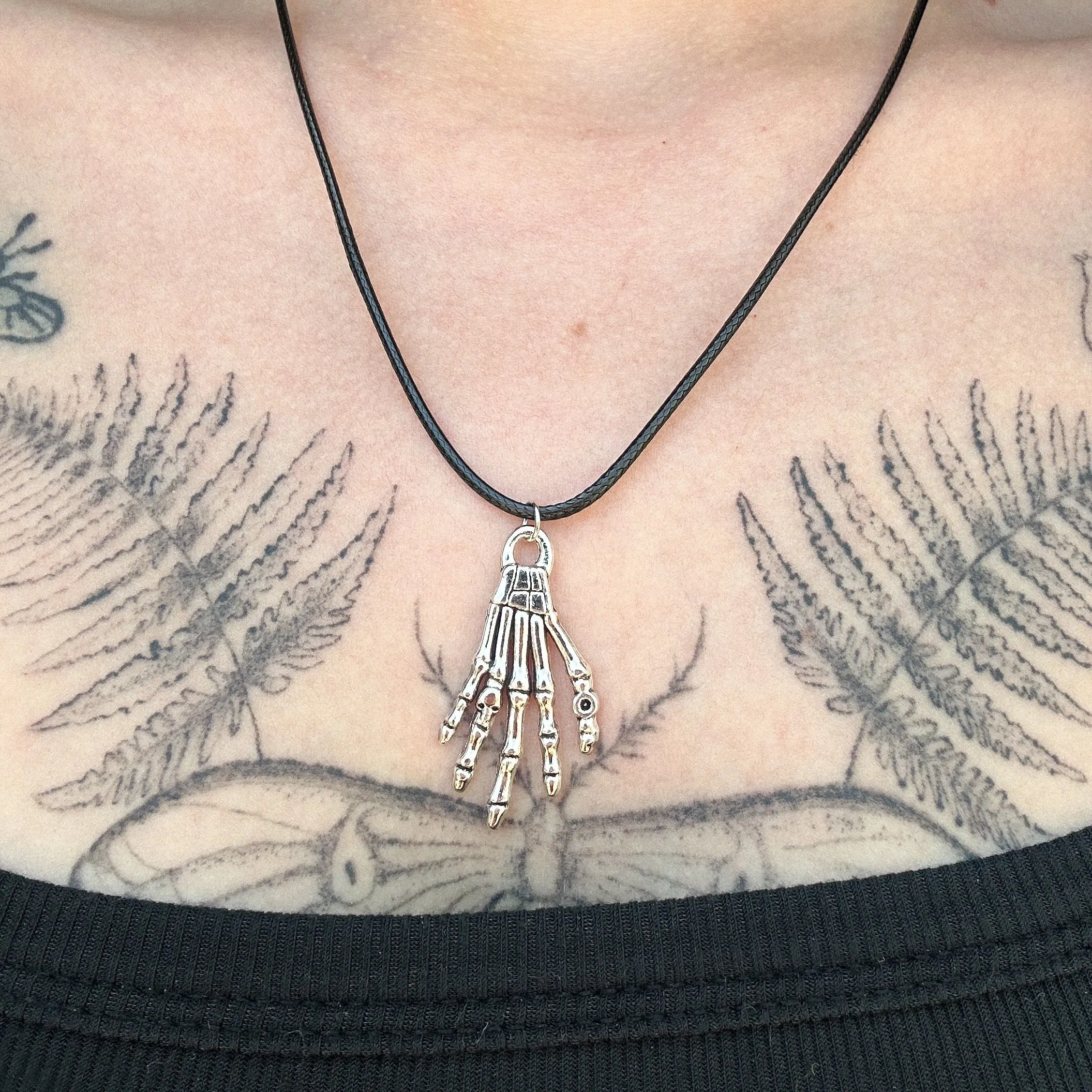 Product image for Skeleton Hand Necklace