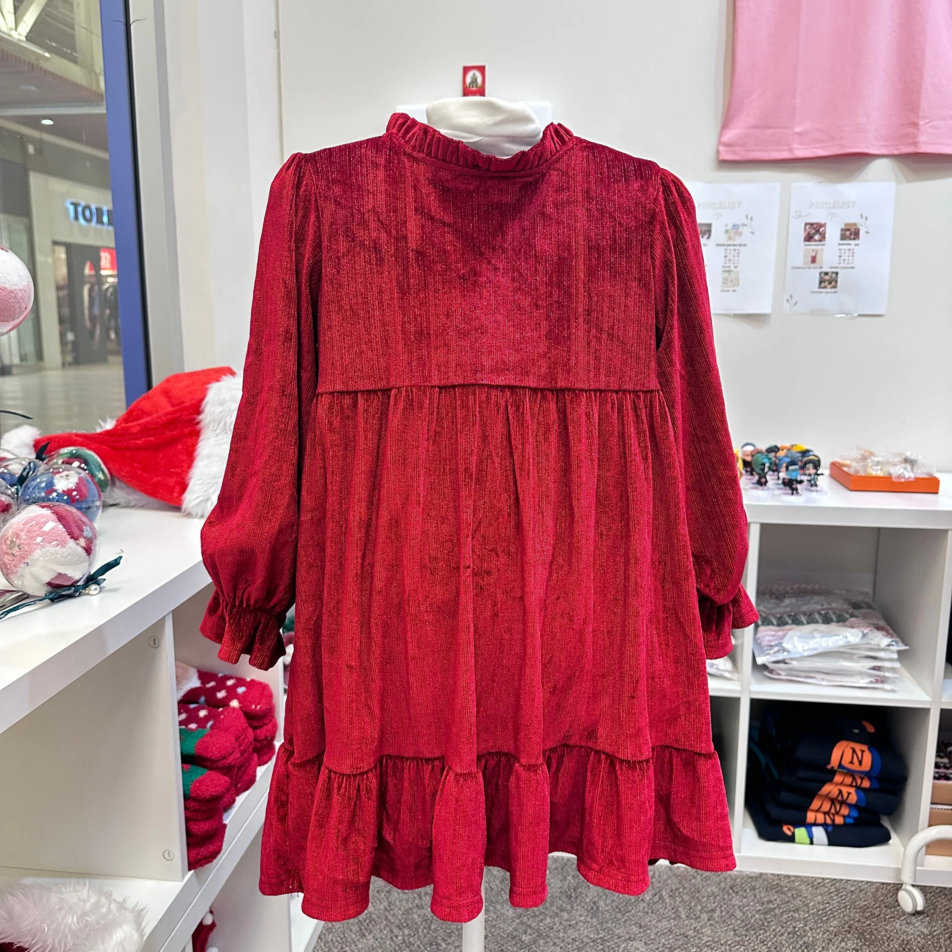 Product image for Girls dress Party/New Year/Event/Christmas RED SIZE 140 8 years old