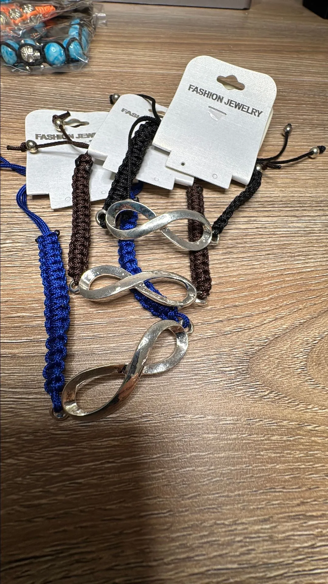 Product image for New Set of 3 Adjustable infinity bracelets