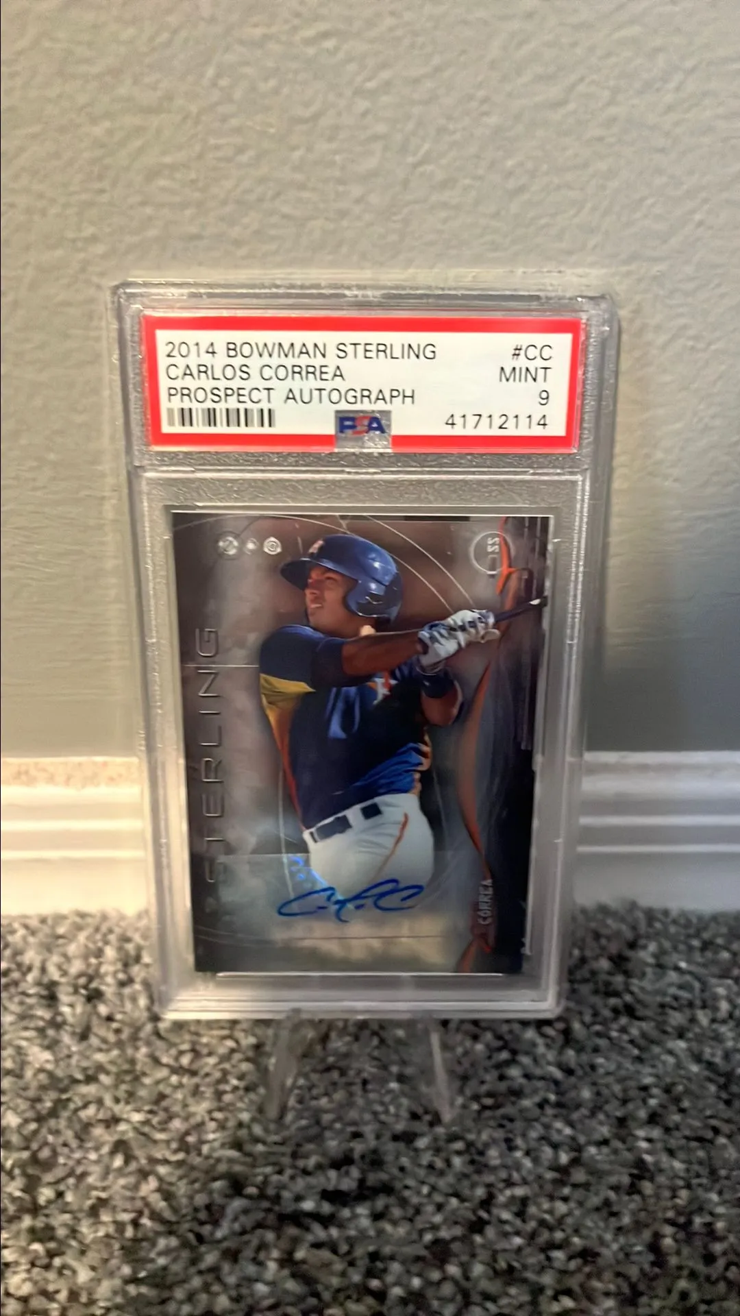 Product image for Carlos Correa 2014 Rookie Auto PSA 9