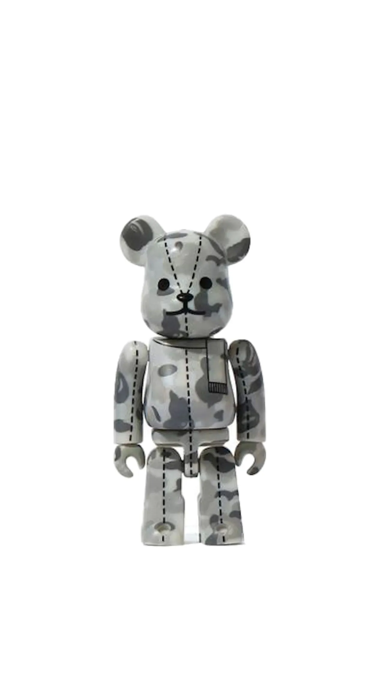 Product image for Medicom Bearbrick A Bathing Ape 28th Anniversary #2 100% Bape Grey