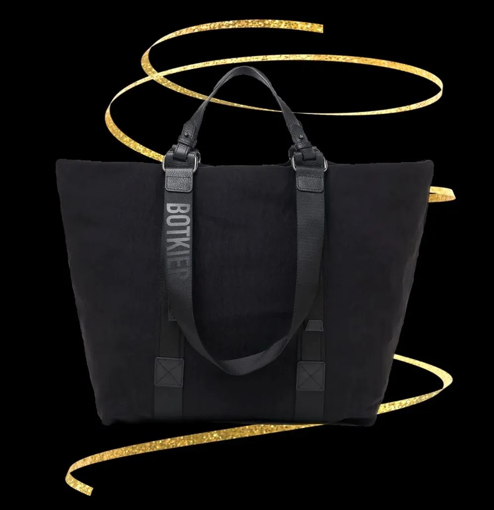 Product image for 215-SPECIAL SALE ITEM- NWT - BOTKIER OF NY CARLISE NYLON AND LEATHER TOTE MSRP$248