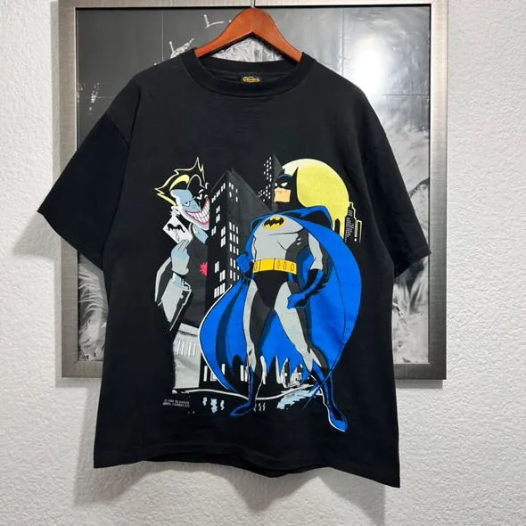 Product image for BATMAN & JOKER ANIMATED SERIES SIZE XL 23x29.5 GOOD CONDITION TAG CHANGES