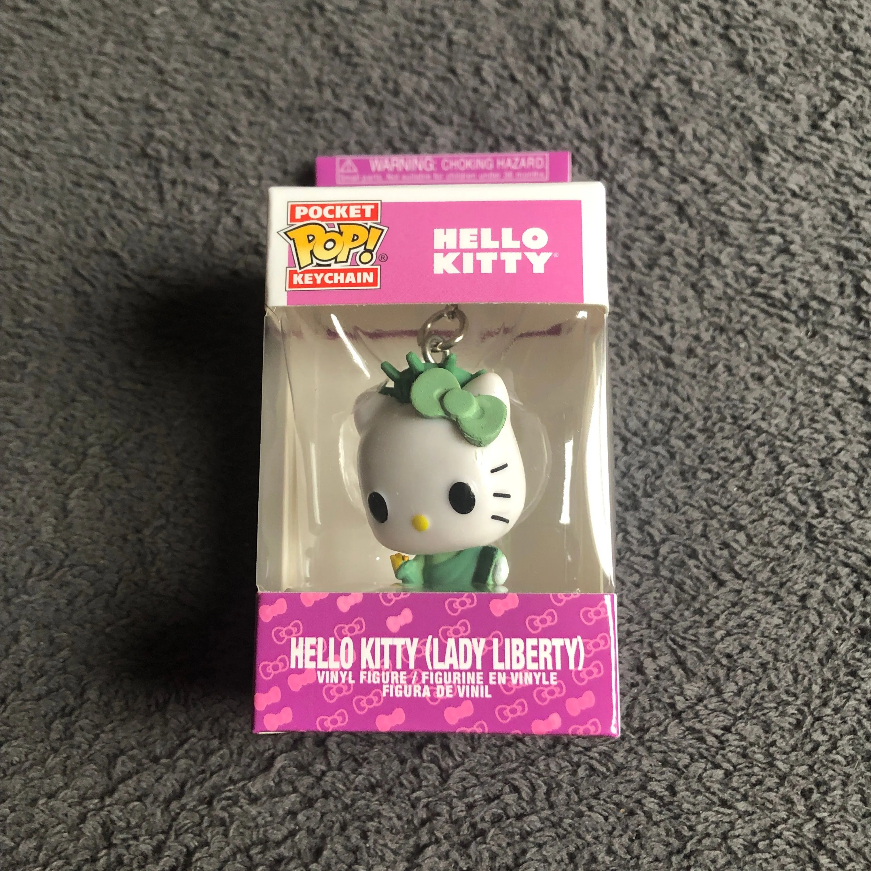 Product image for Funko Pocket Pop! Hello Kitty Lady Liberty Vinyl Figurine Keychain - NIB