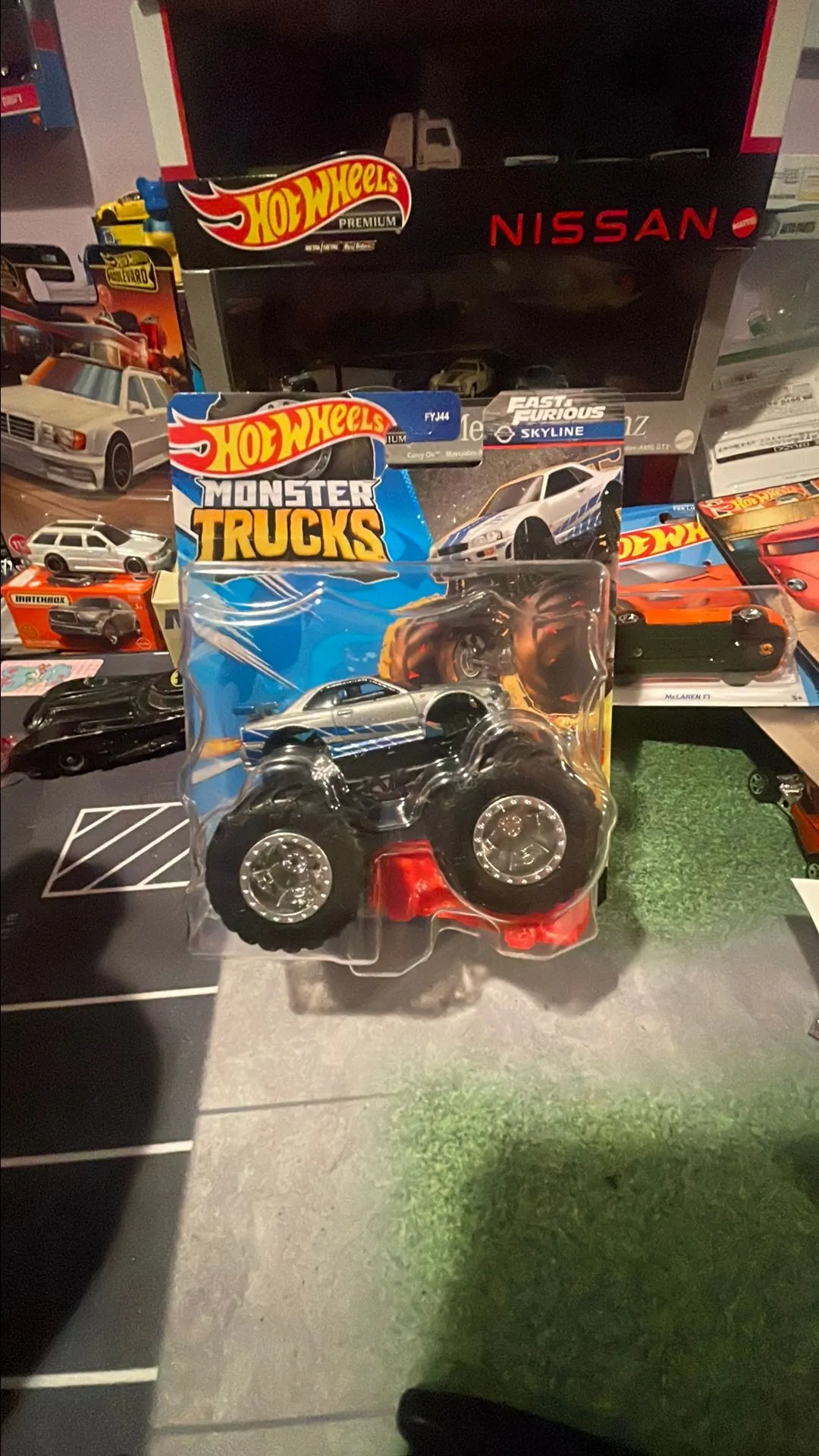 Product image for Hot wheels monster trucks Paul Walker skyline r34