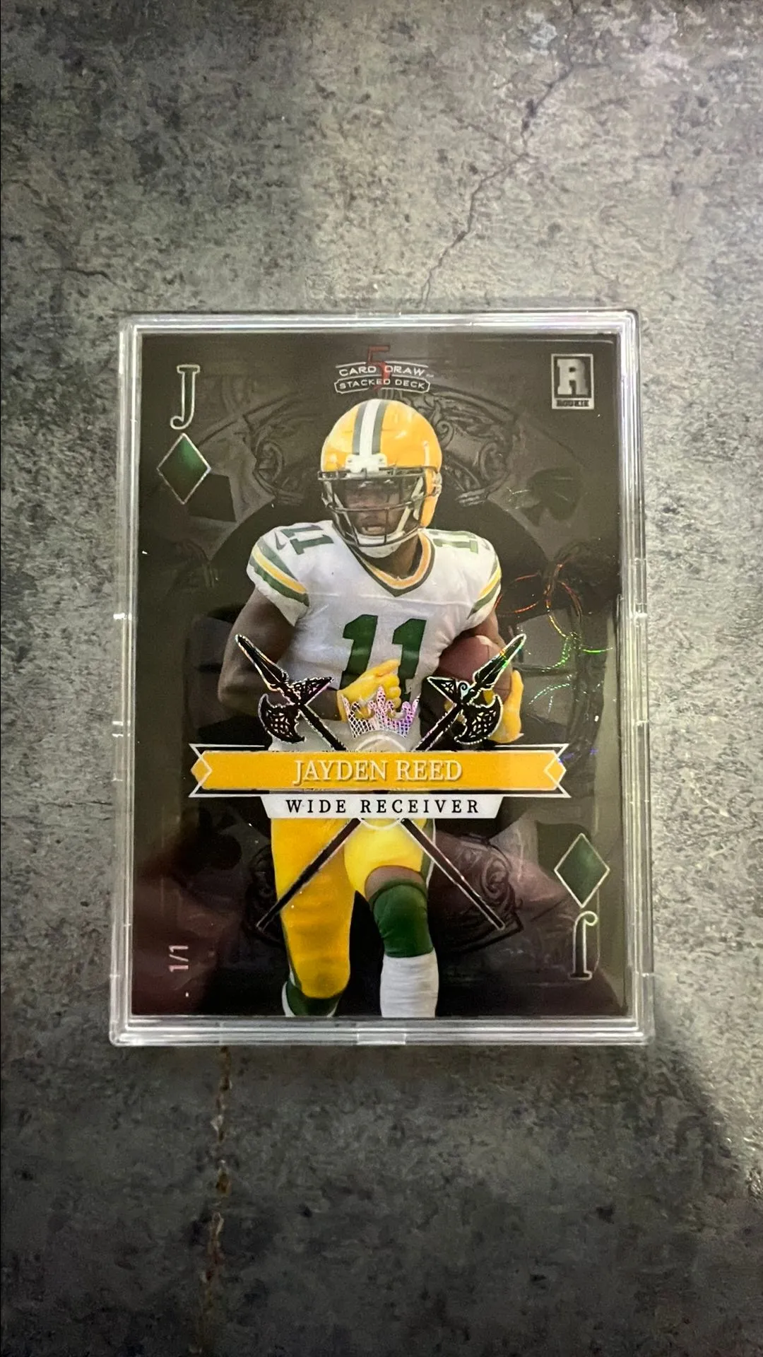 Product image for Wild Card 5 Card Draw SSP Jayden Reed Black 1/1