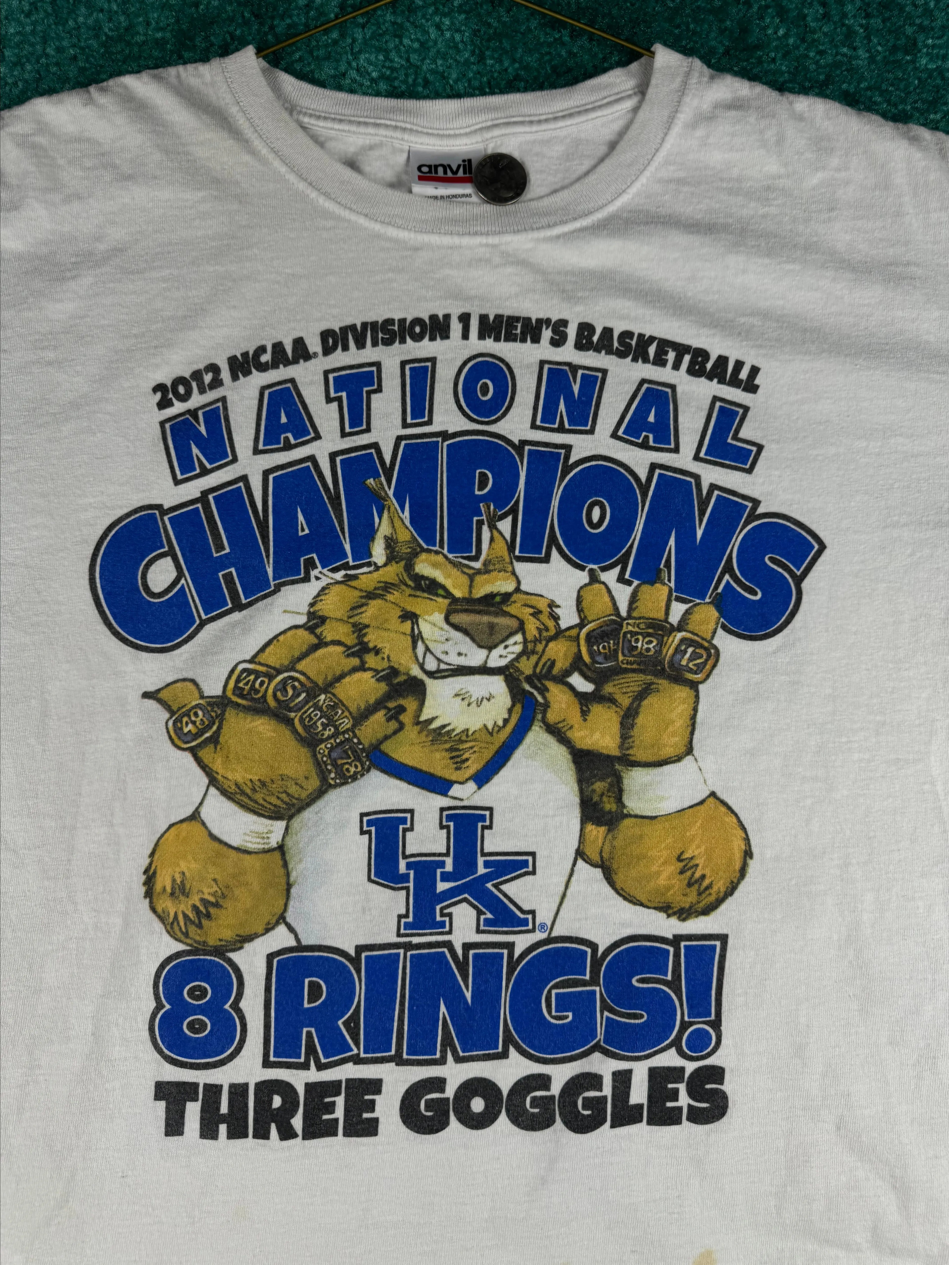 Product image for XL 2012 National Champions Kentucky Wildcats Tee