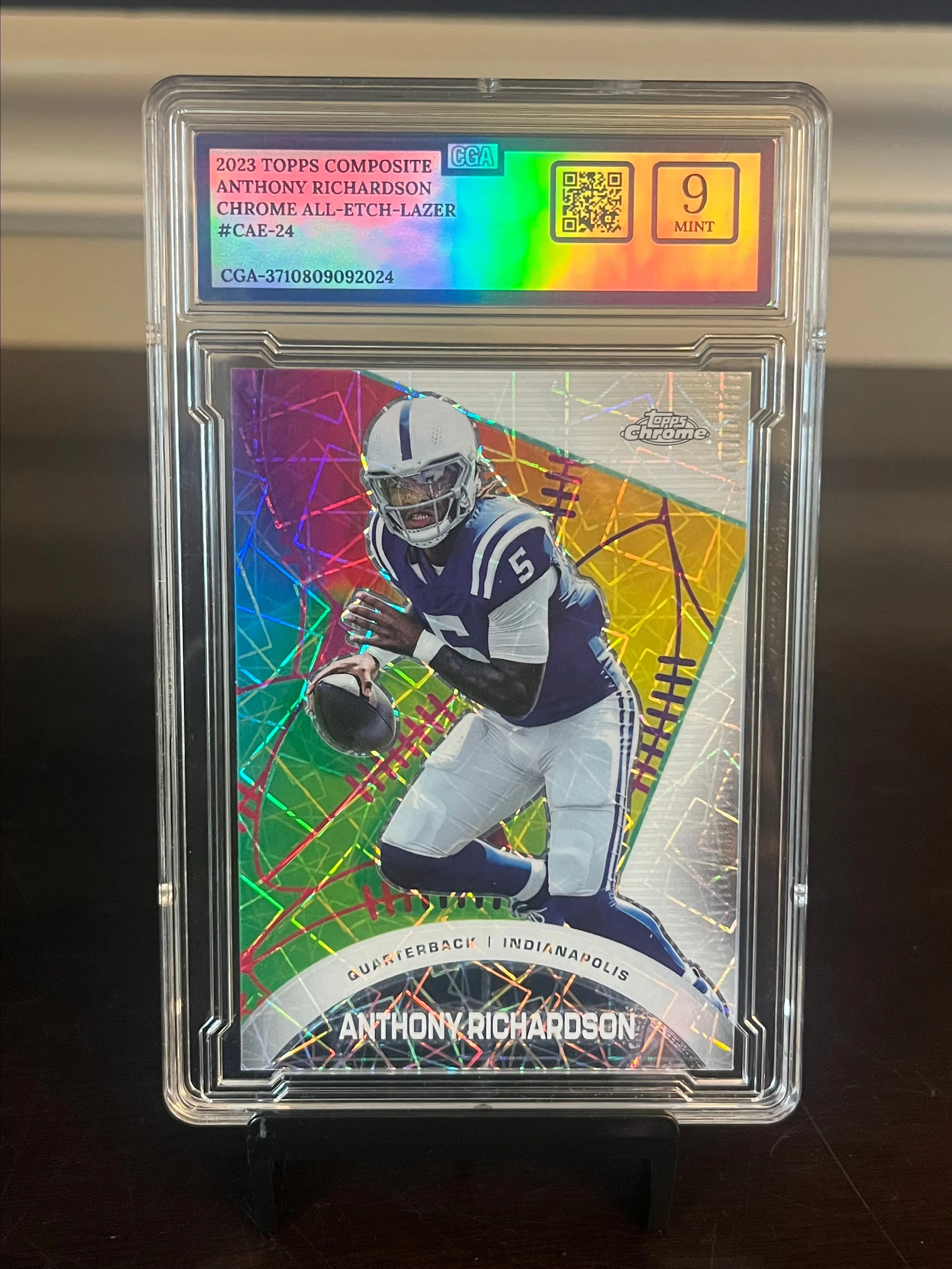 Product image for Anthony Richardson All Etch Rookie Lazer Mint 9