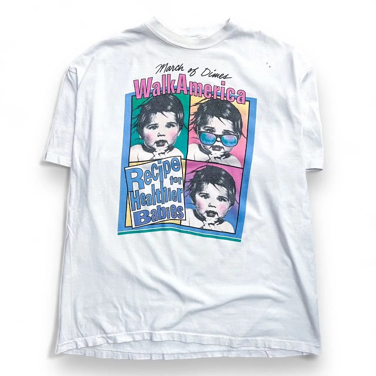 Product image for 90's March of dimes pop art tee