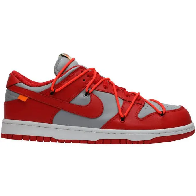 Product image for Size 10 off white nike dunk low “University red”