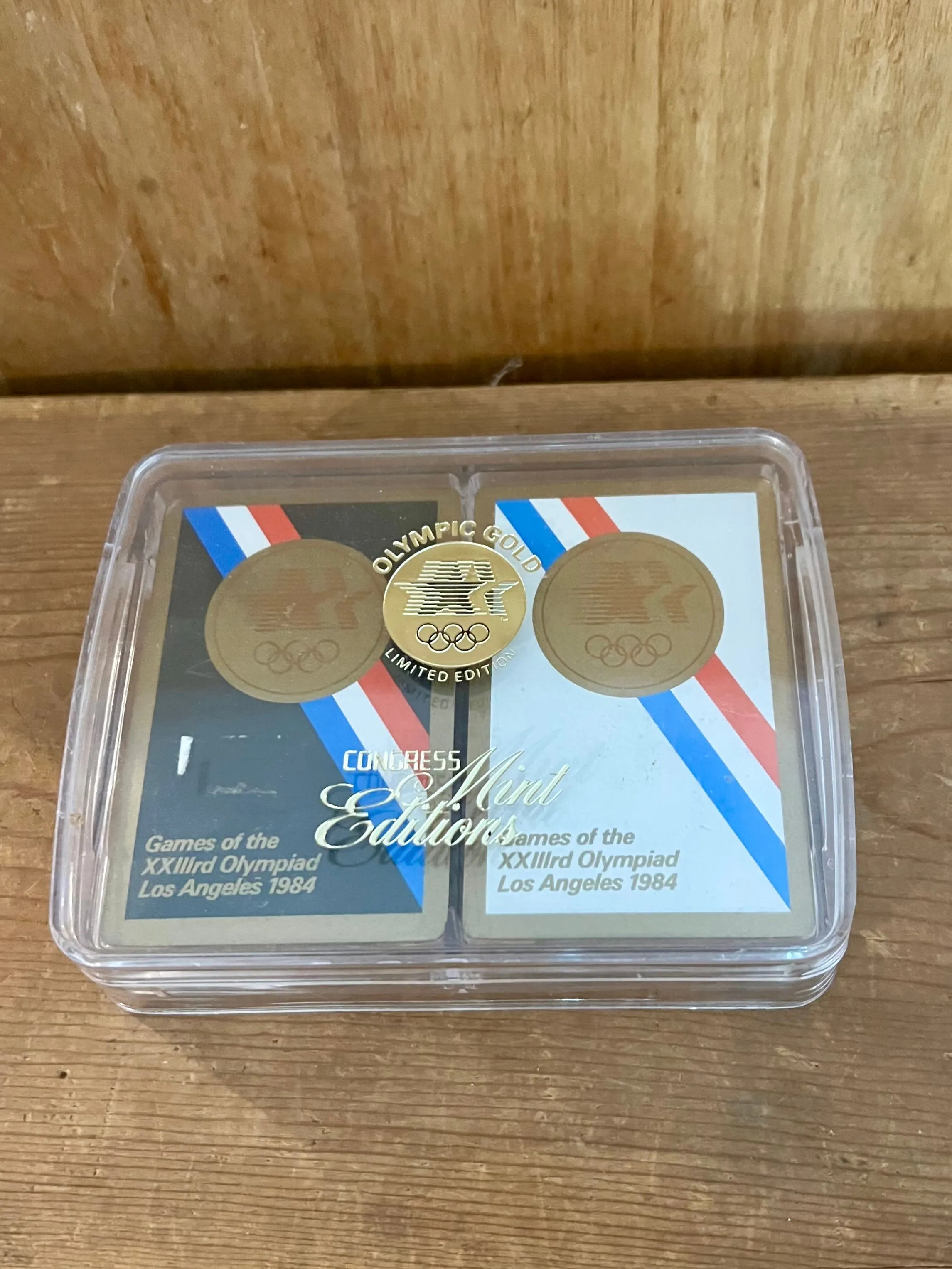 Product image for 33-MP.  SEALED 1984 XXlll Los Angeles Olympics Playing Cards