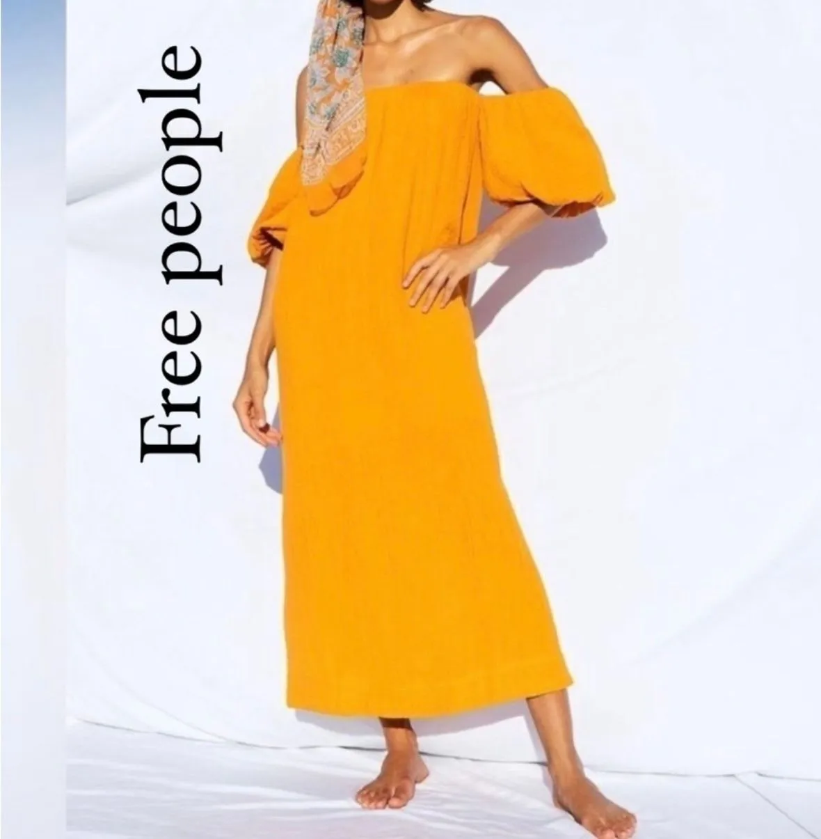 Product image for Free People Vieques Off-The- Shoulder Midi Dress Size XS