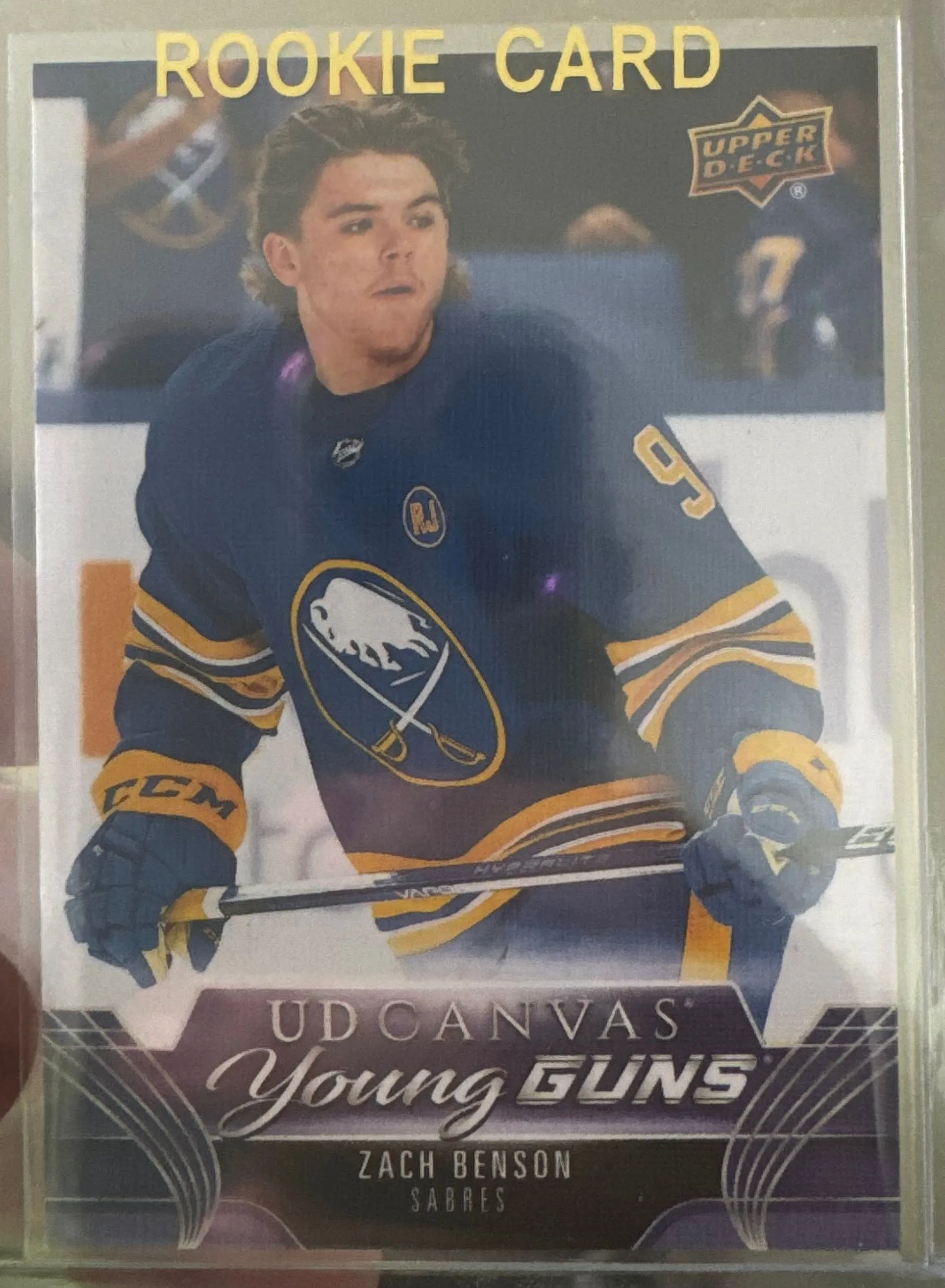 Product image for Zach Benson UD canvas Young Guns rookie card