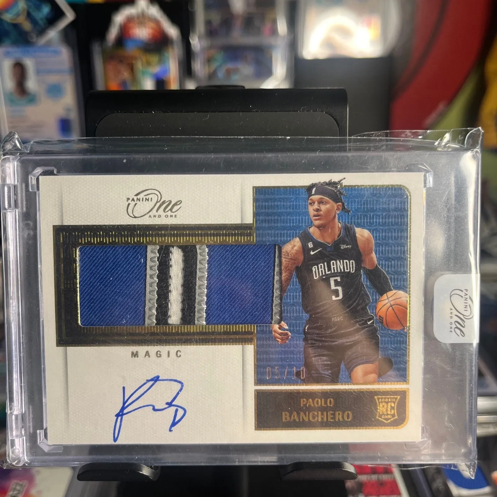 Product image for Paolo Banchero Panini one and one RPA 5/10 jersey match
