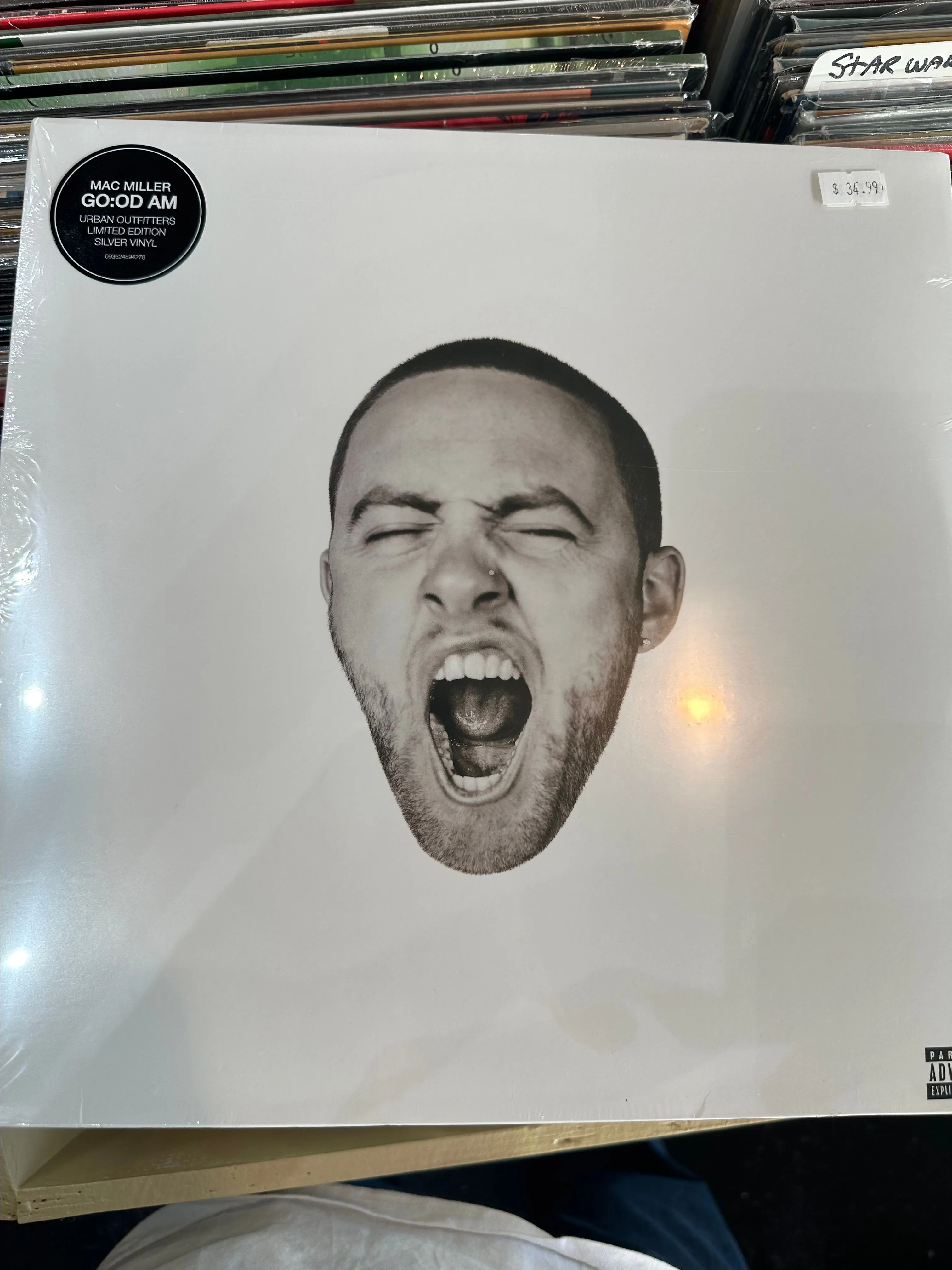 Product image for Mac Miller- GO:OD AM (Urban Outfitters exclusive silver vinyl)