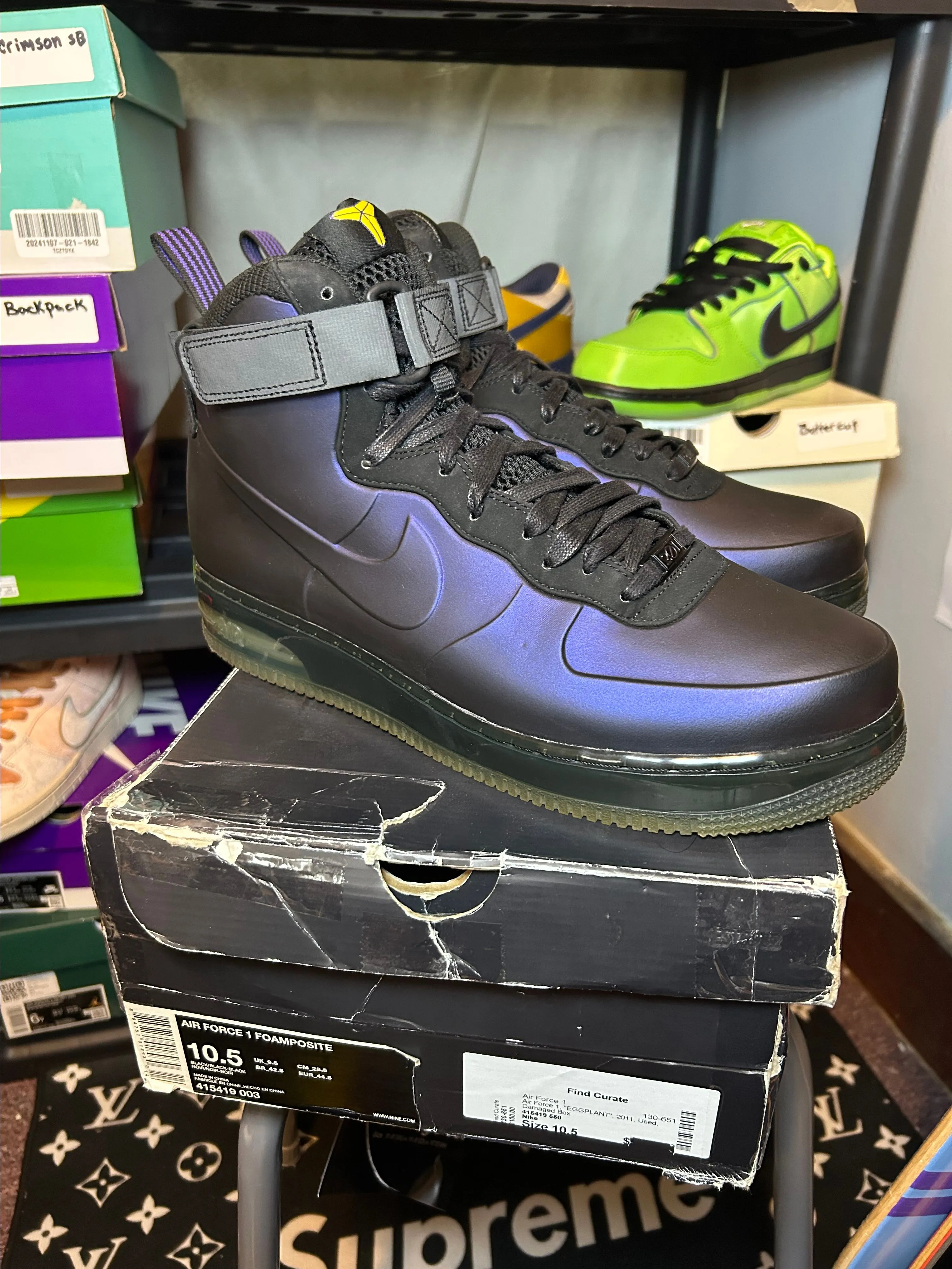 Kobe egg plant foamposite Air Force · Whatnot: Shop, Sell, Connect