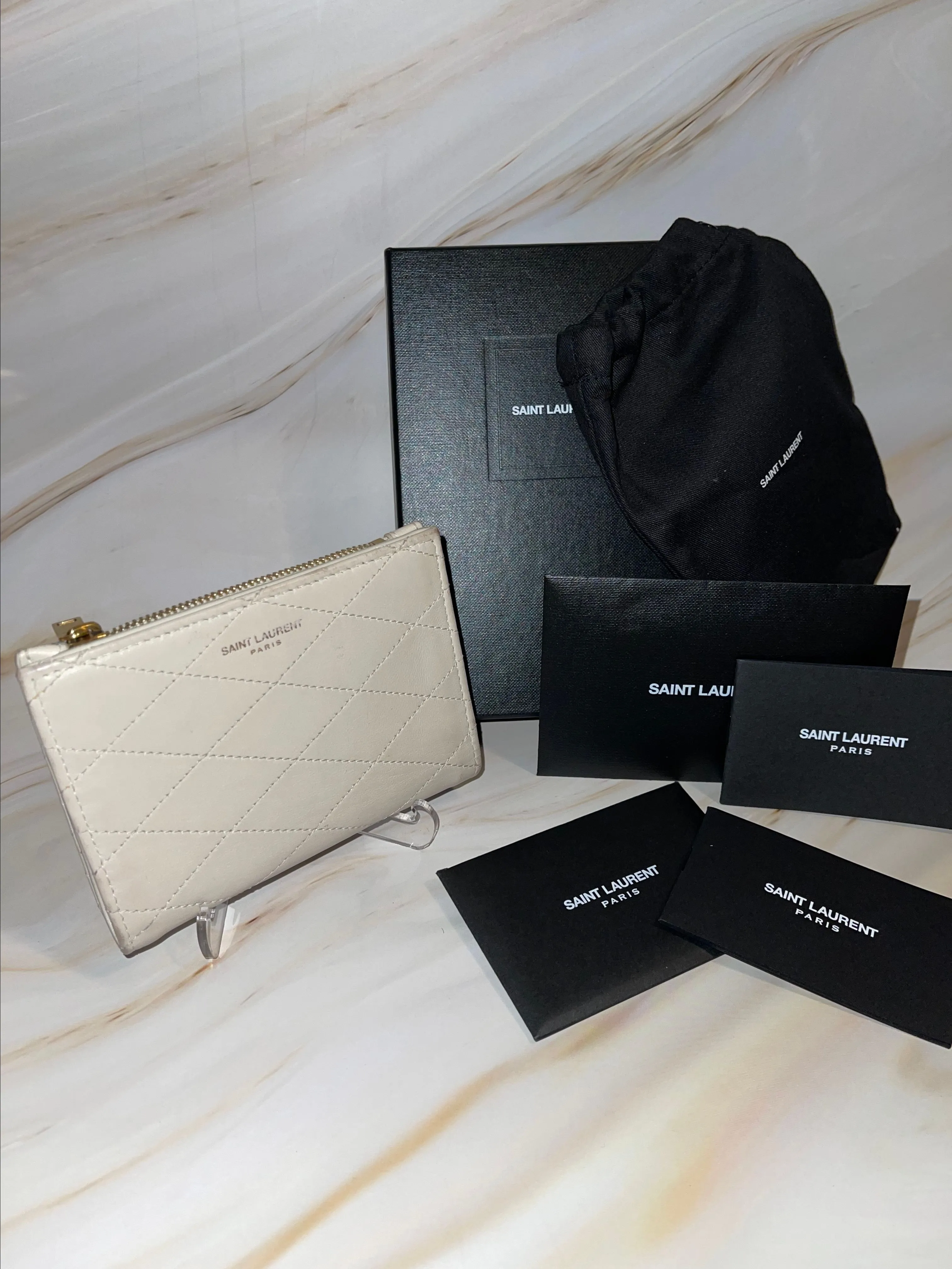 Product image for FULL INCLUSION w/COA! 🔥Saint Laurent Cassandre Matelasse Bi-Fold Wallet