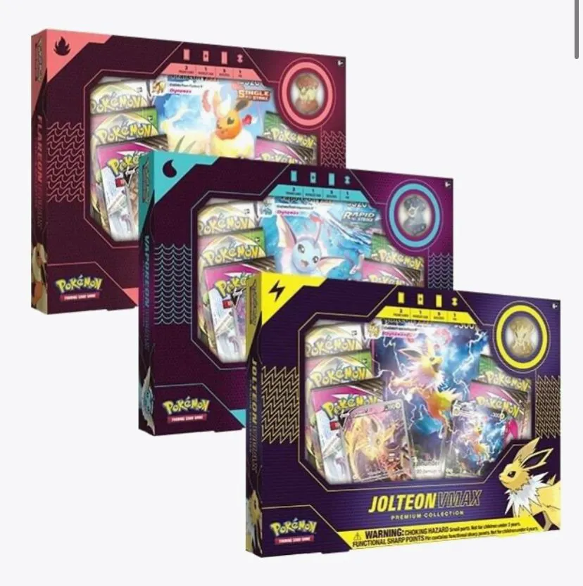 Product image for Eeveelution VMAX Premium Collection: Vaporeon, Jolteon, Flareon