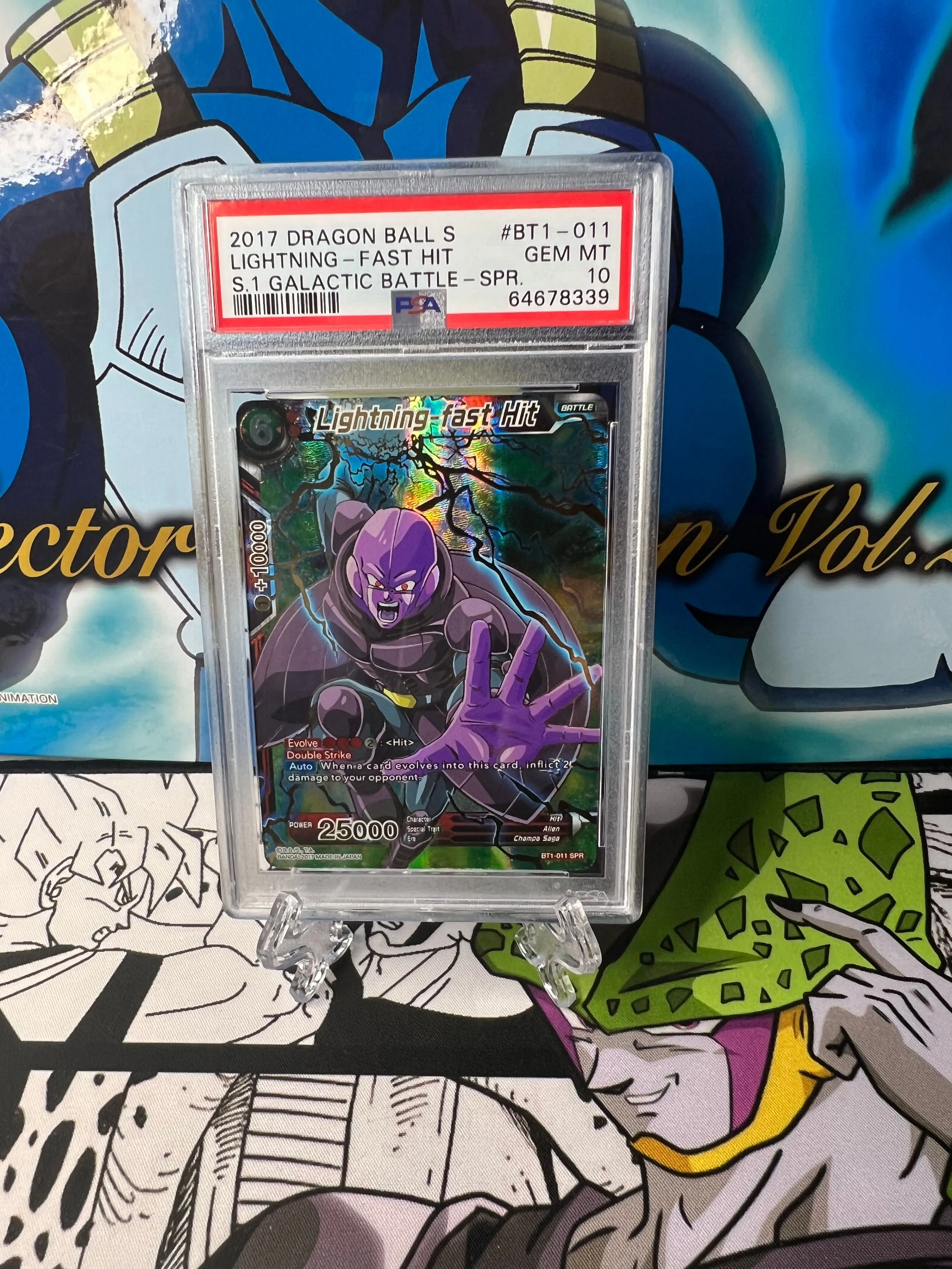 Product image for 2017 Dragon Ball Super Series 1 Galactic Battle Lightning-Fast Hit S.1 Galactic Battle-Spr. PSA GEM