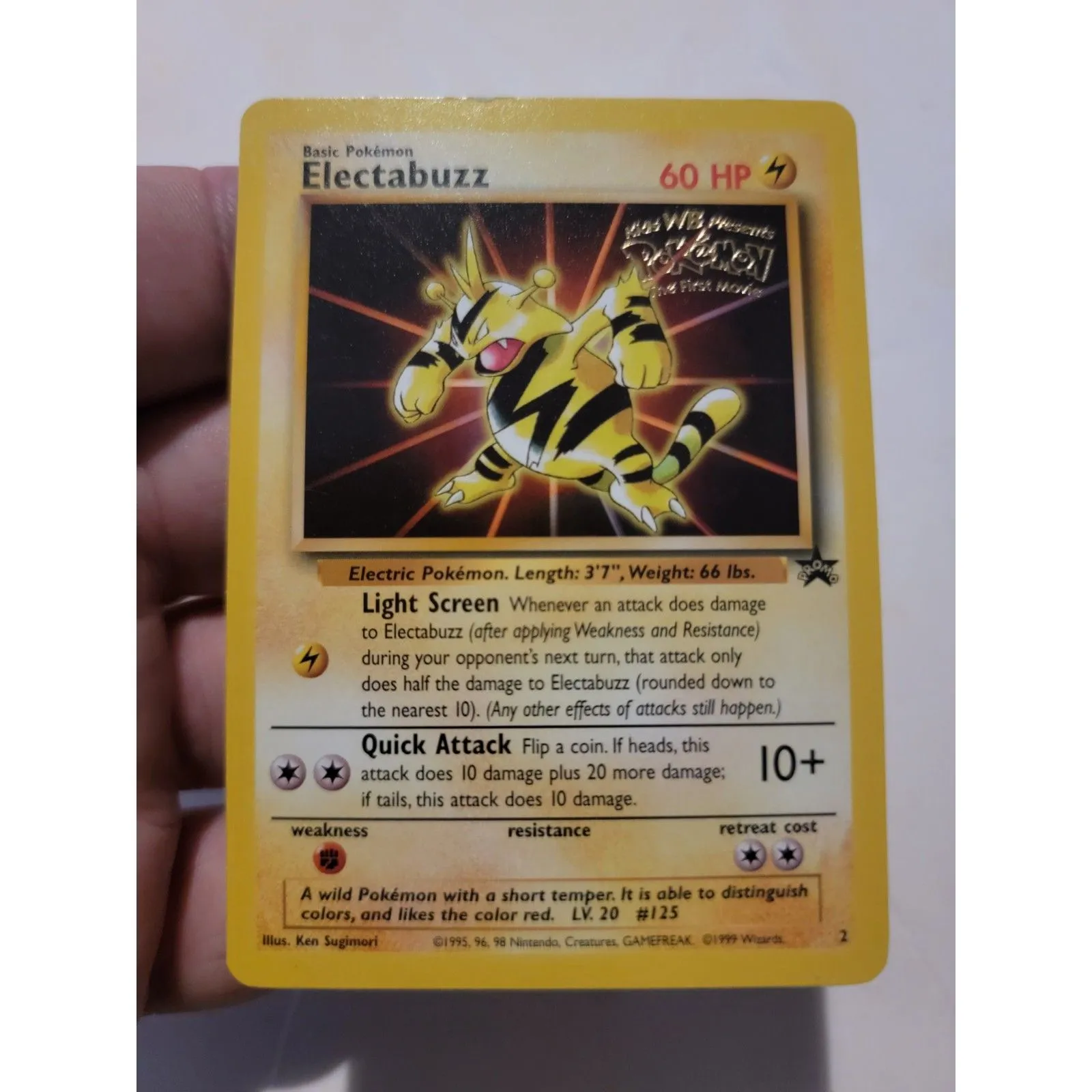 Electabuzz 1st Movie Black Star Promo WOTC Pokemon Card Game Freak Nintendo  WB  Whatnot: Shop, Sell, Connect