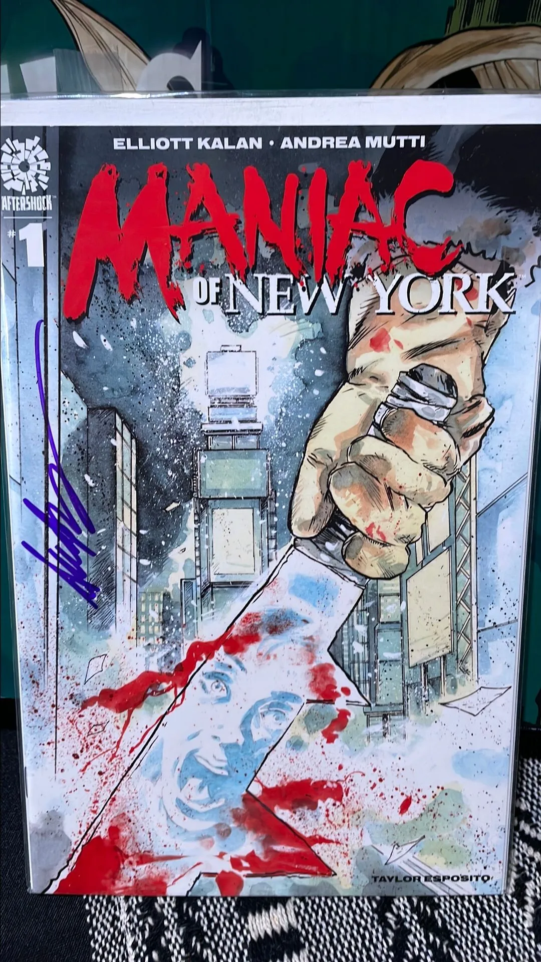 Product image for Maniac of New York vol 1 issue 1A Andrea Mutti cover and signed by mutti 9.8 key