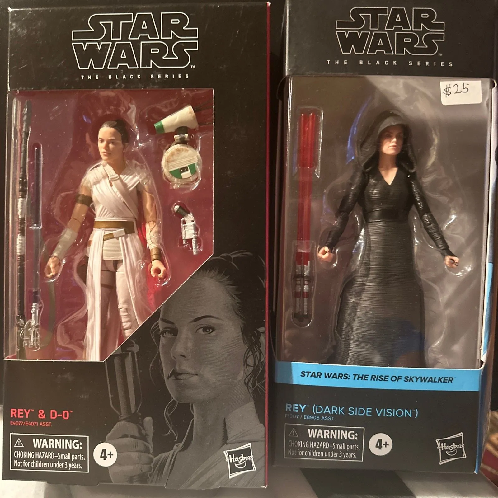 Product image for Star Wars The Black Series  Rey & D-0 91 Hasbro Rey (Dark Side Vision) 01 The Rise of Skywalker