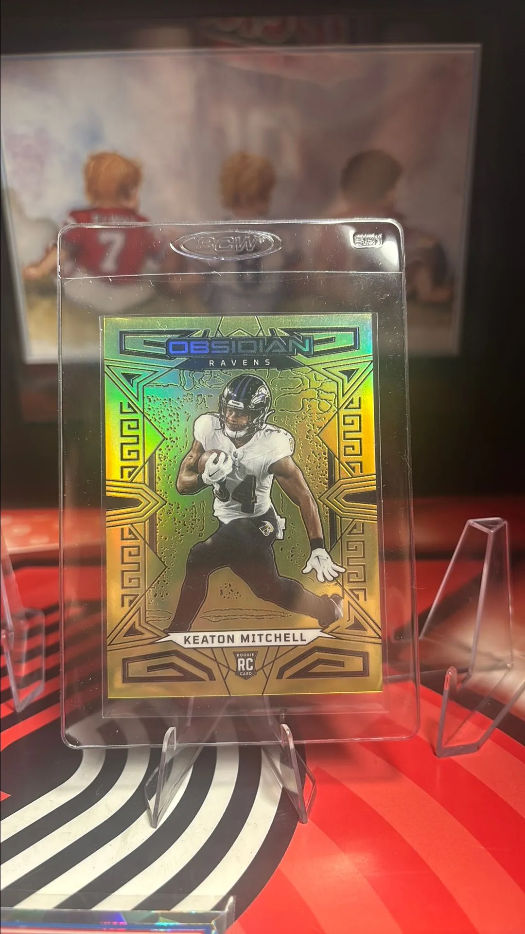 Product image for /10 Obsidian KEATON MITCHELL Rookie GOLD Flood Electric Etch Asia /10 SSP