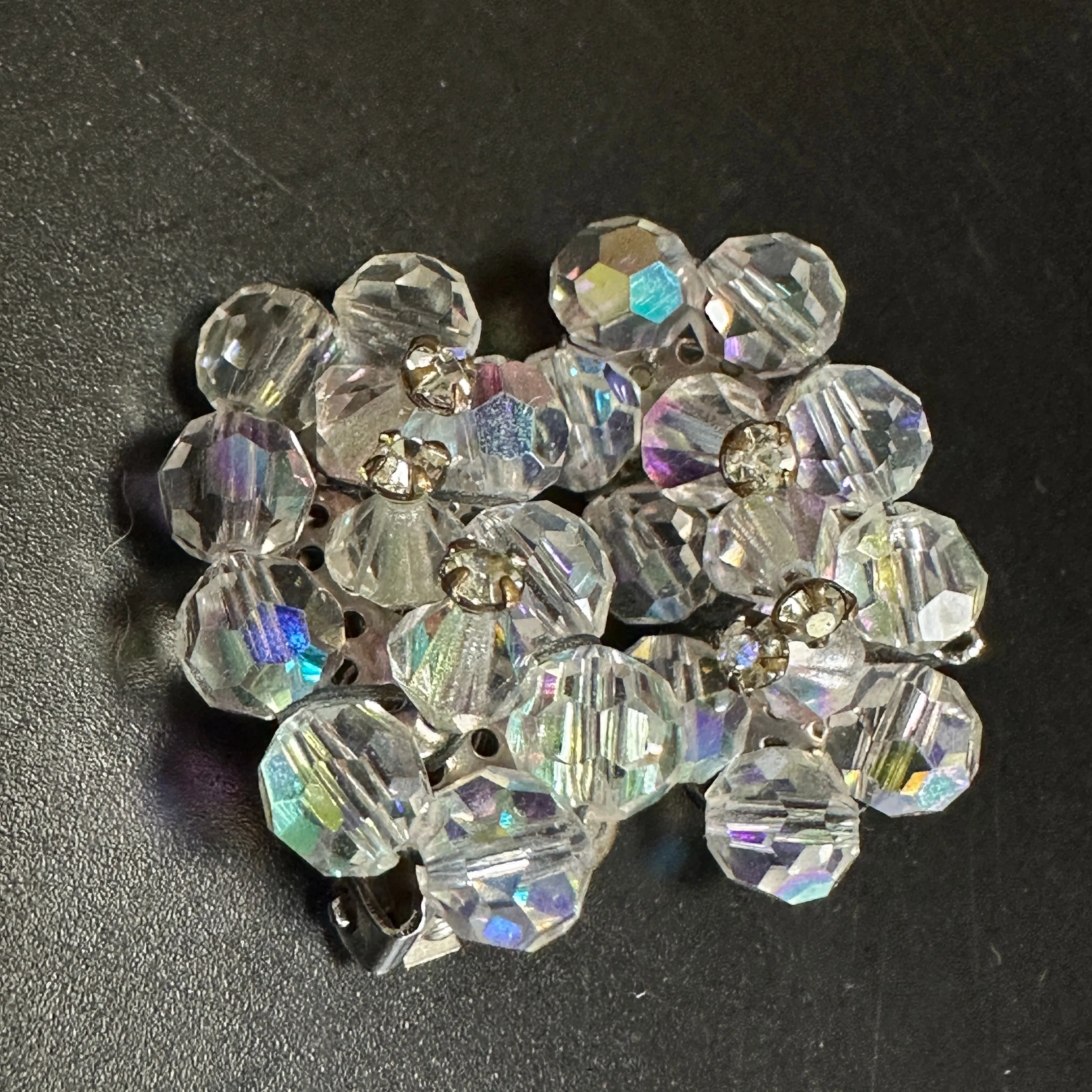 Product image for unmarked AB ear climber earrings
