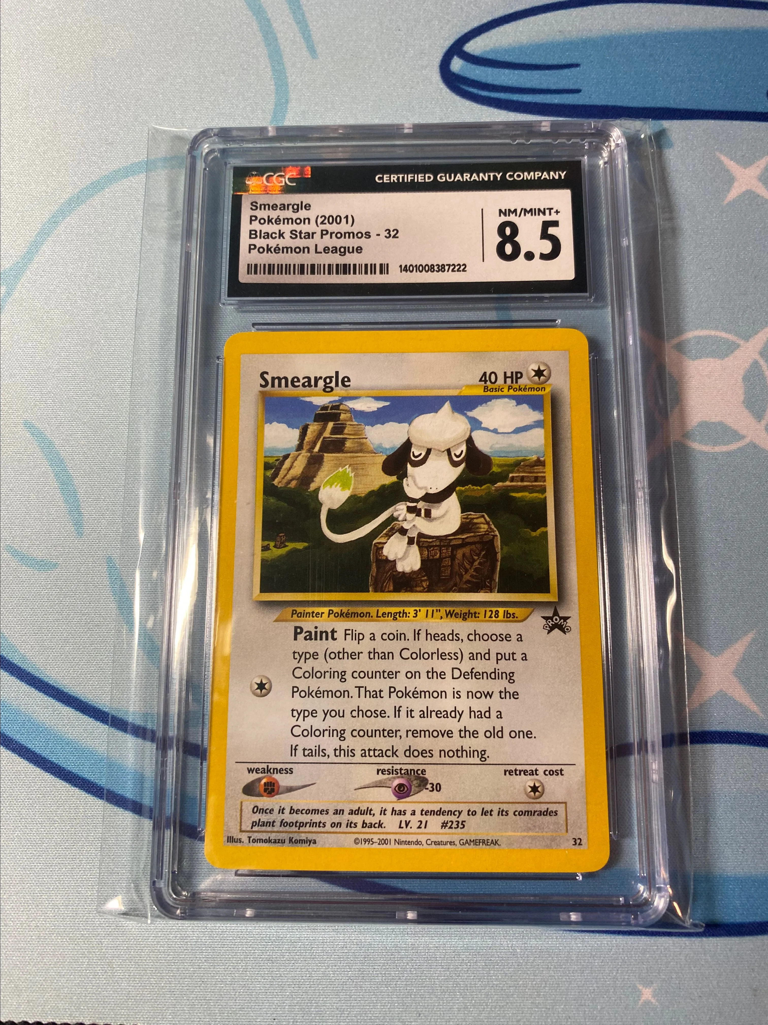 Product image for Cgc 8.5 Near Mint Smeargle Wotc Promo