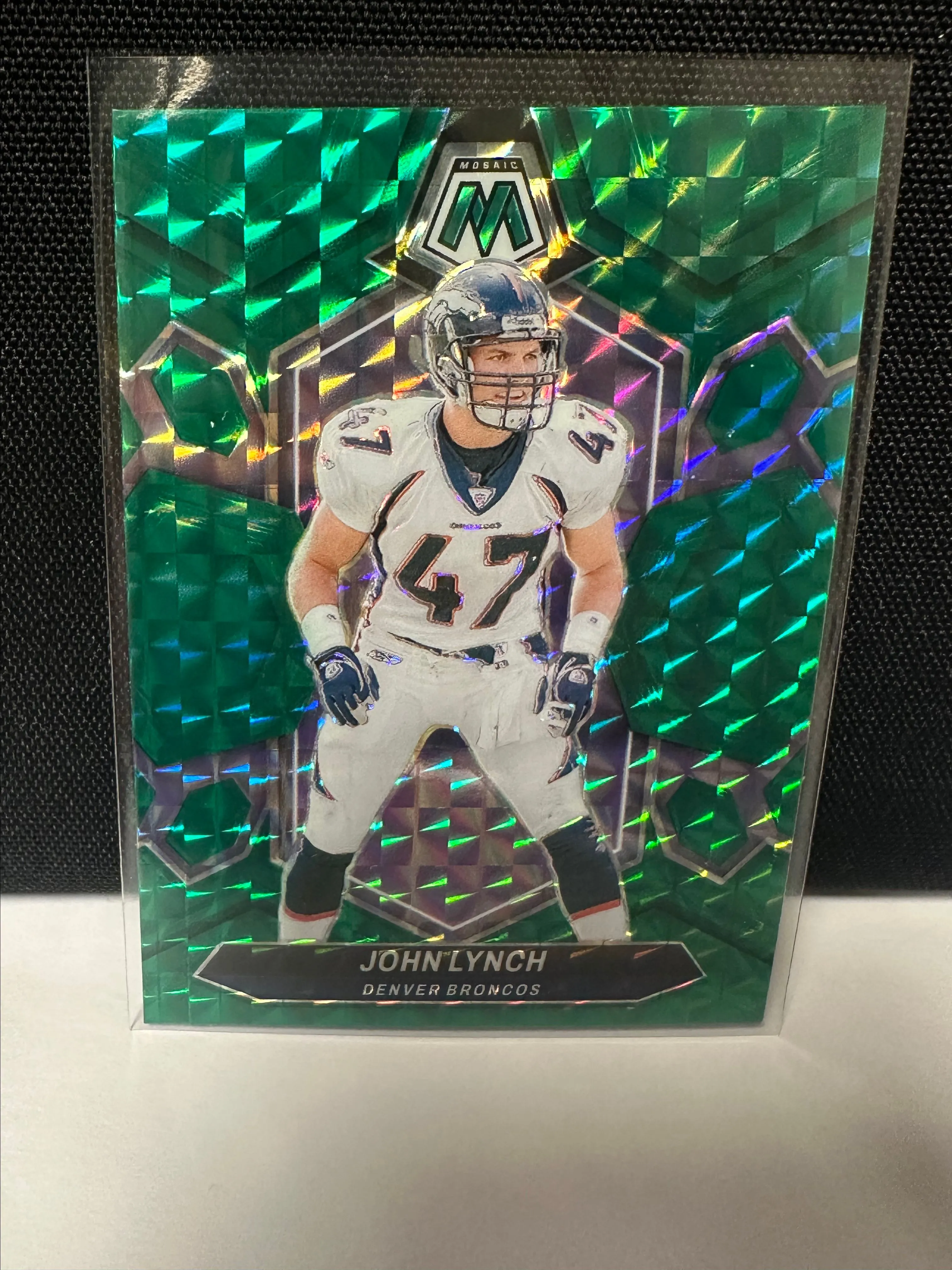 Product image for 2024 - Green Mosiac Prizm John Lynch Denver Broncos